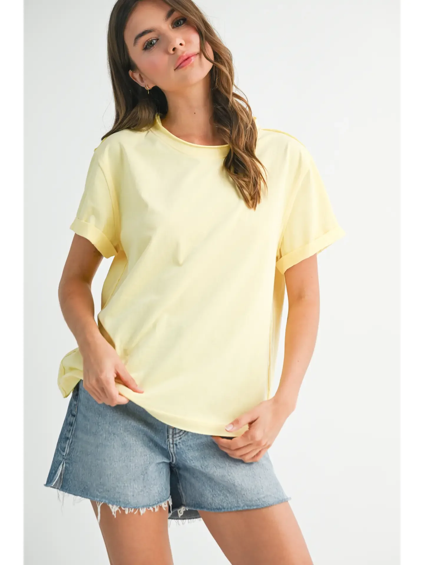 Yellow Basic Tee
