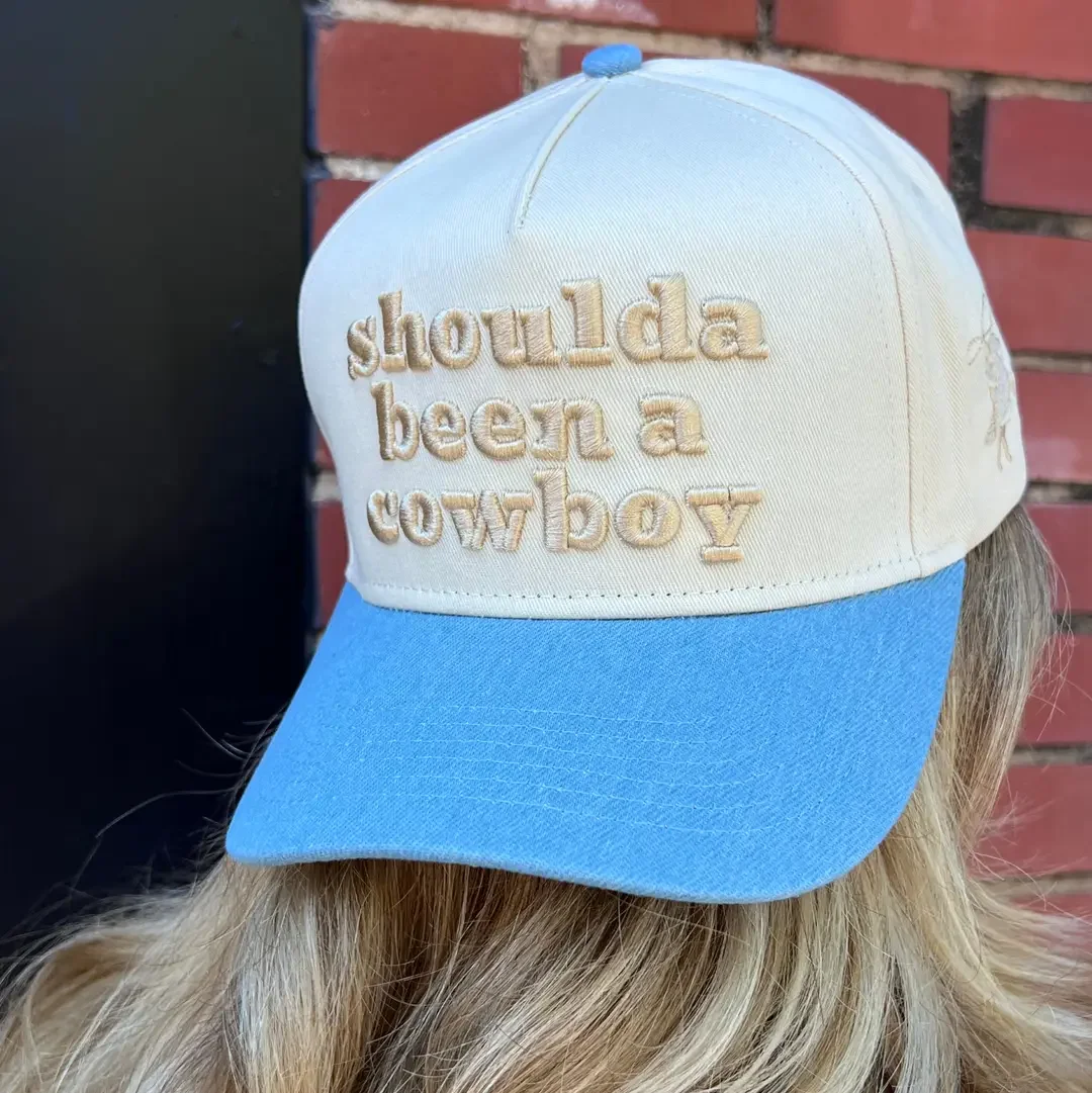 Shoulda Been A Cowboy Vintage Trucker Hat