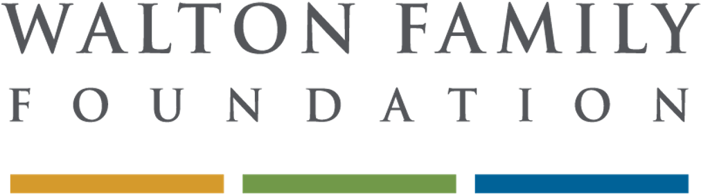 Walton Family Foundation logo with black text in uppercase letters.