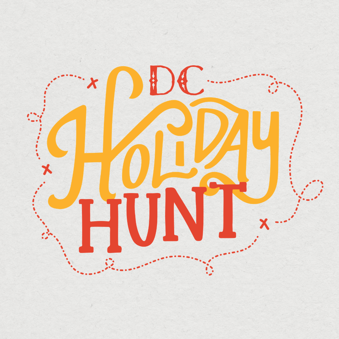 A fresh take on our original design for DC Holiday Lights, DC Holiday Hunt maintains much of the Holiday Lights branding. This ensured a smooth transition as the event shifted from a citywide contest for small businesses to a customer-focused scaveng