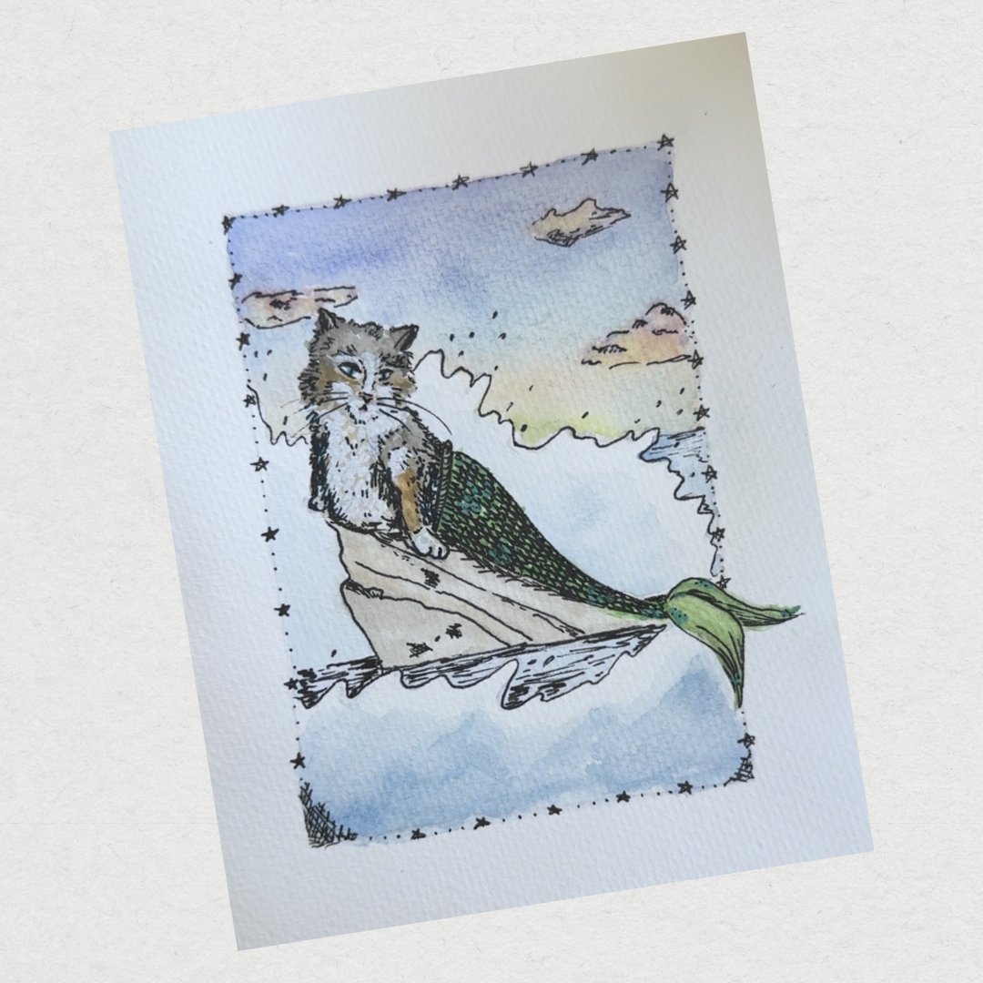 Custom watercolor painting. 