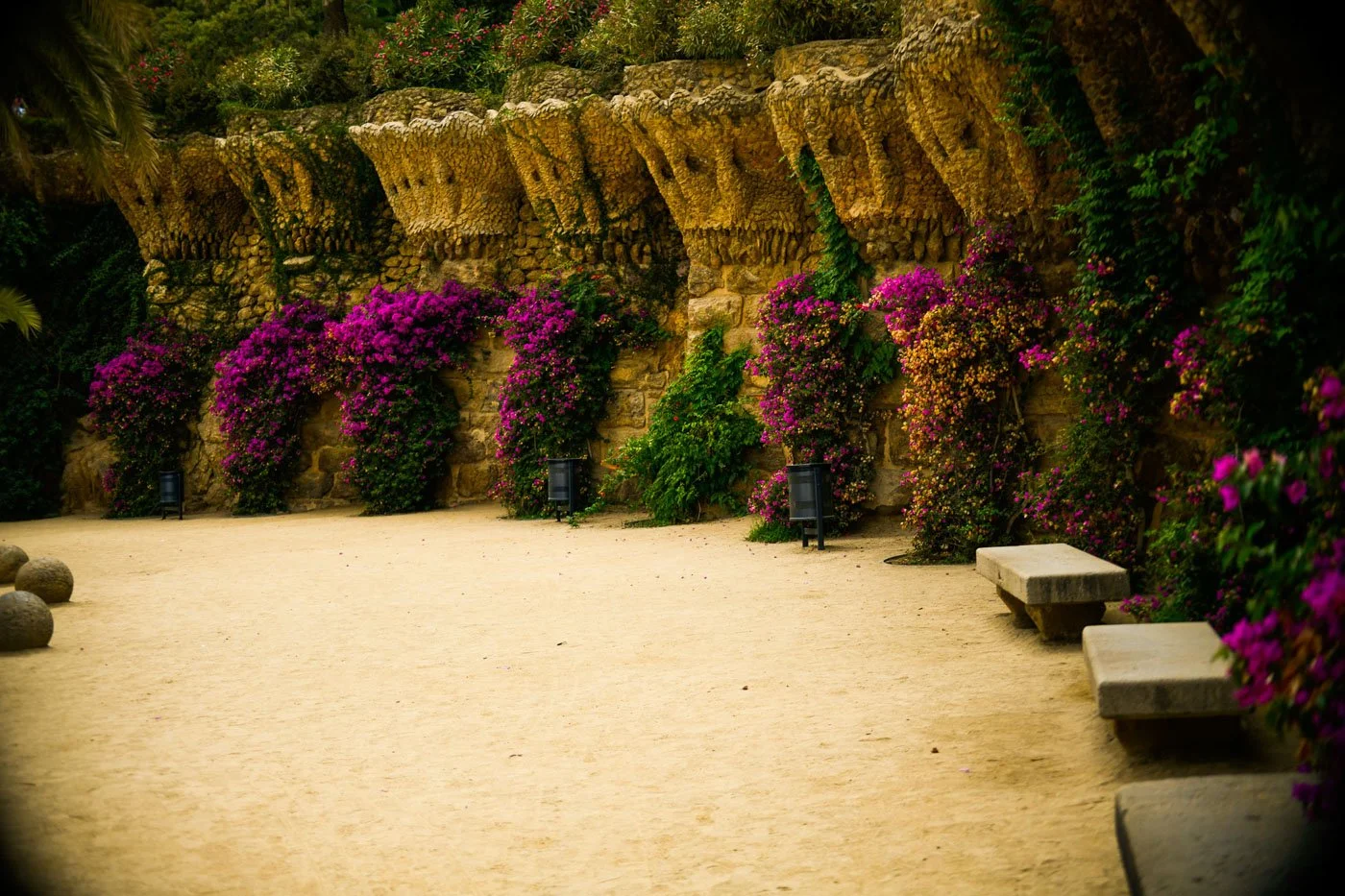 Park Güell Stone Benches — Garden Terrace