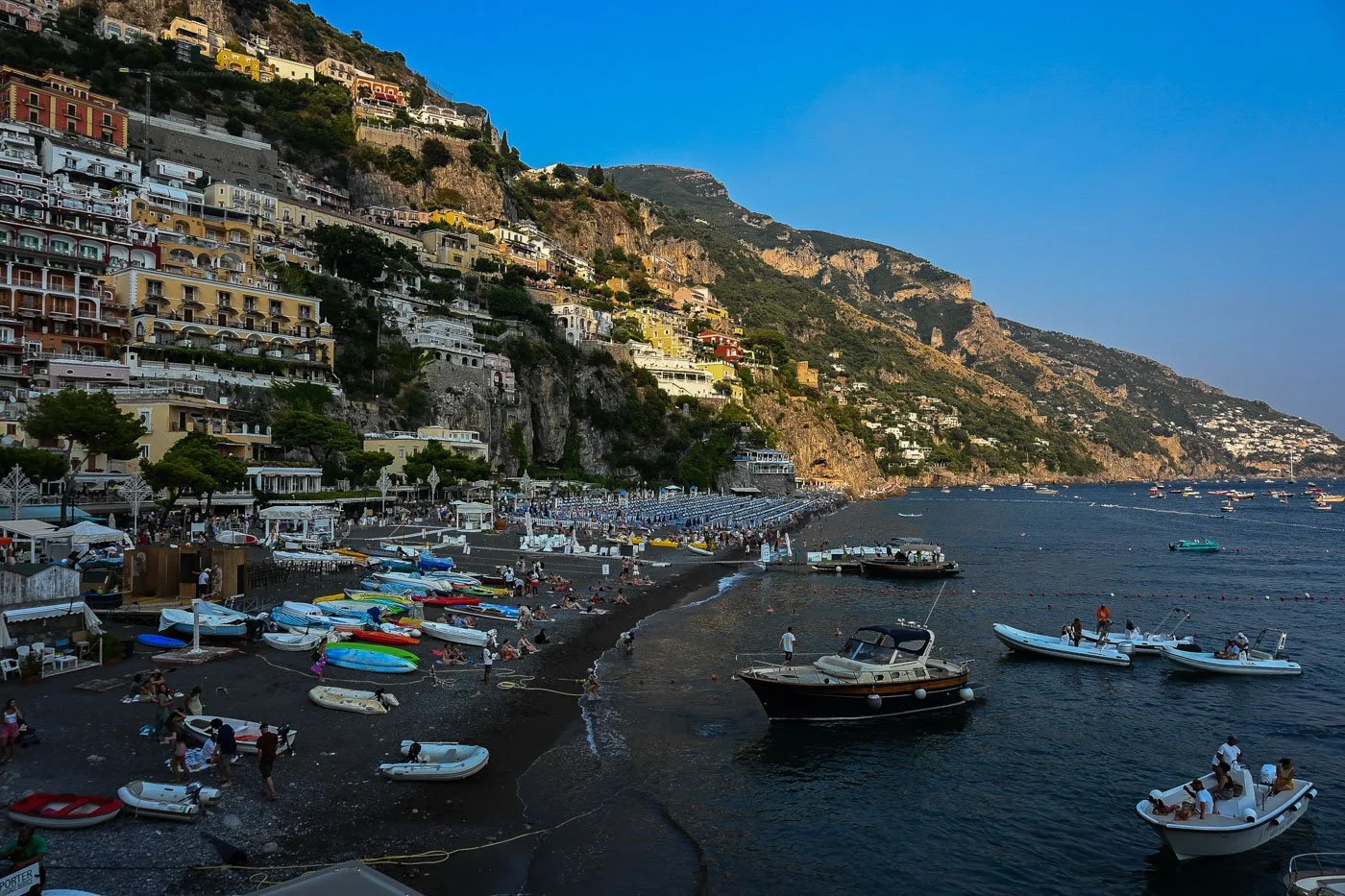 Positano Beach & Cliffside Architecture — Amalfi Coast