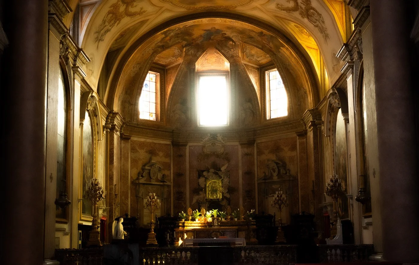 Amalfi Cathedral Interior at Sundown