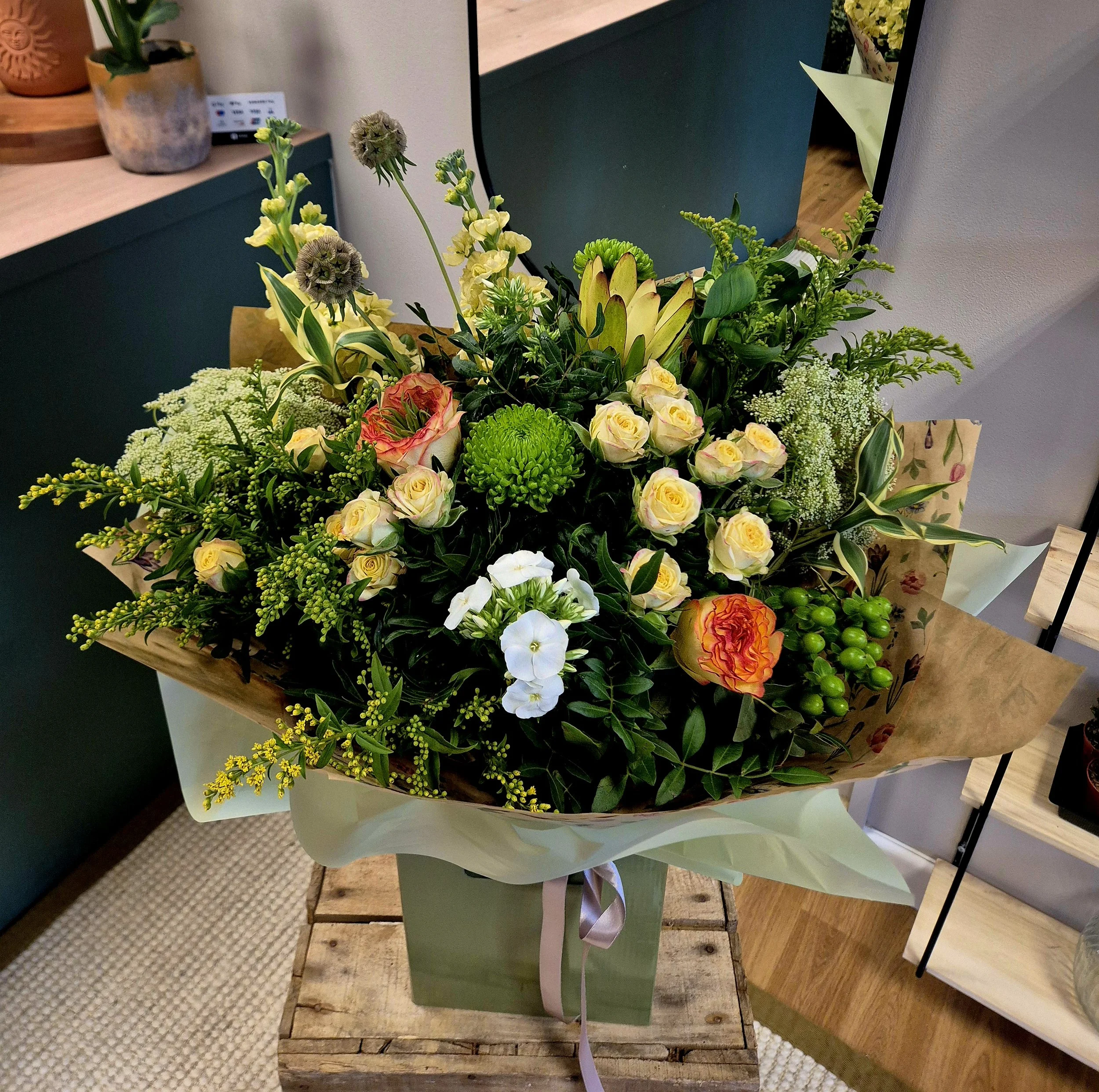 Mother's Day bouquet created by Poetry in Flowers florist in Hednesford Staffordshire