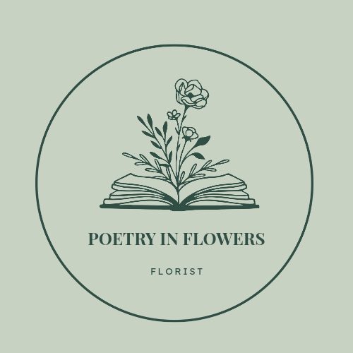 Poetry in Flowers independent florist logo based in Hednesford Staffordshire