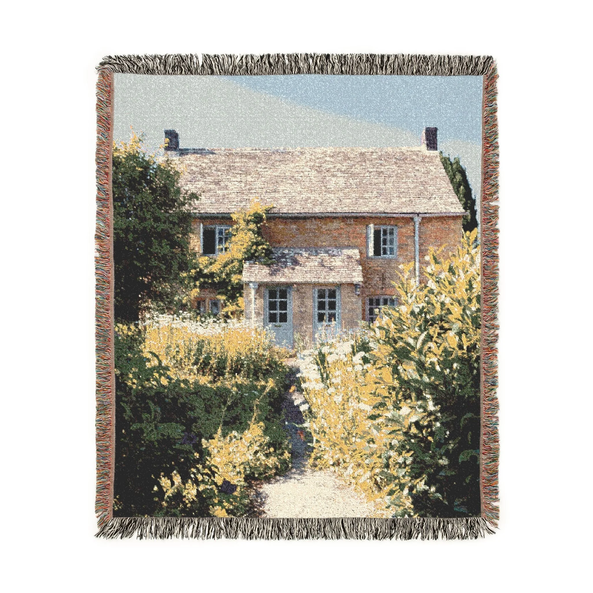 Cotswolds Garden Woven Throw Blanket