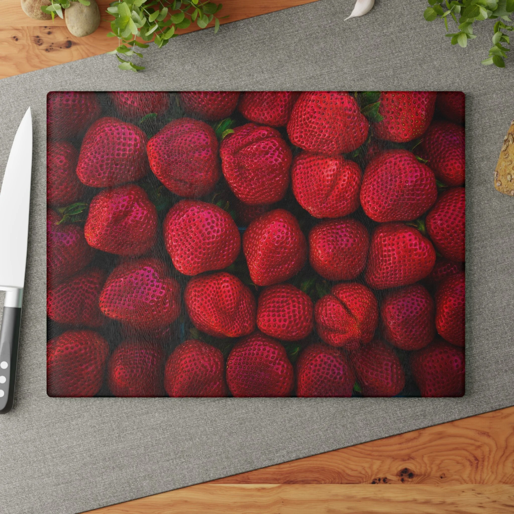 Berry Red Glass Cutting Board