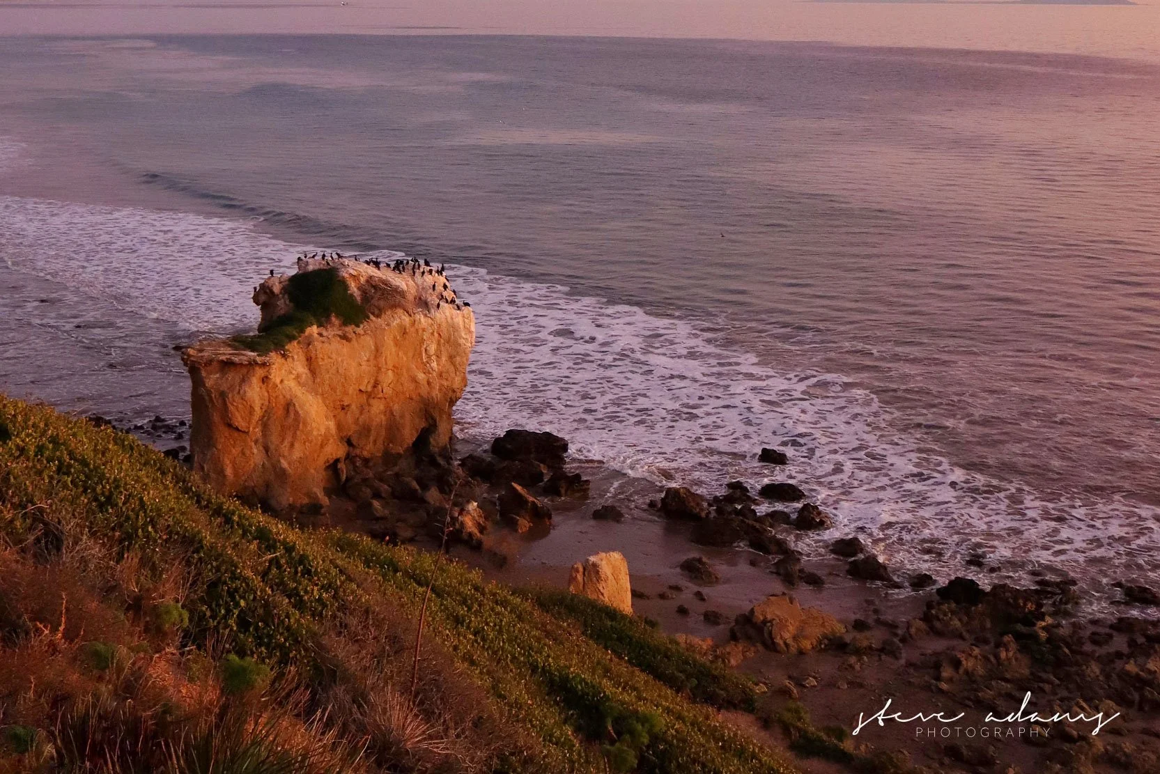 Photo of Matador state beach looking from the cliffs above