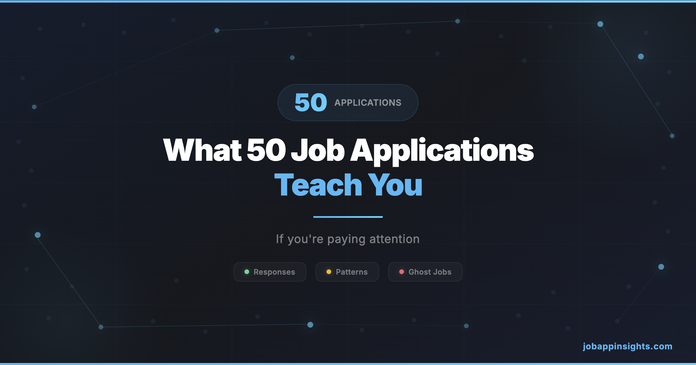 What 50 Job Applications Teach You (If You're Paying Attention)
