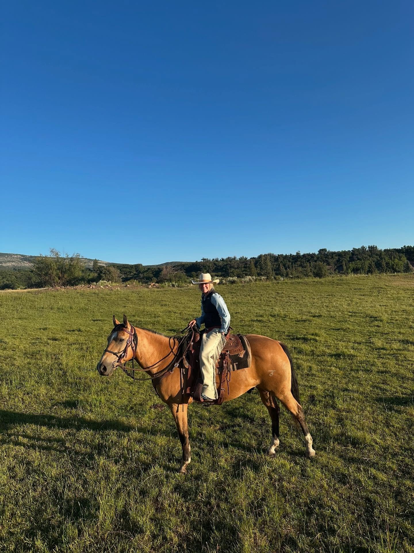 This &amp; 90&rsquo;s Country Music

#aspen #snowmass #aspensnowmass #horsesofinsta #horse #keepthewestwild #keepingthewestwildsince1978 #trailride