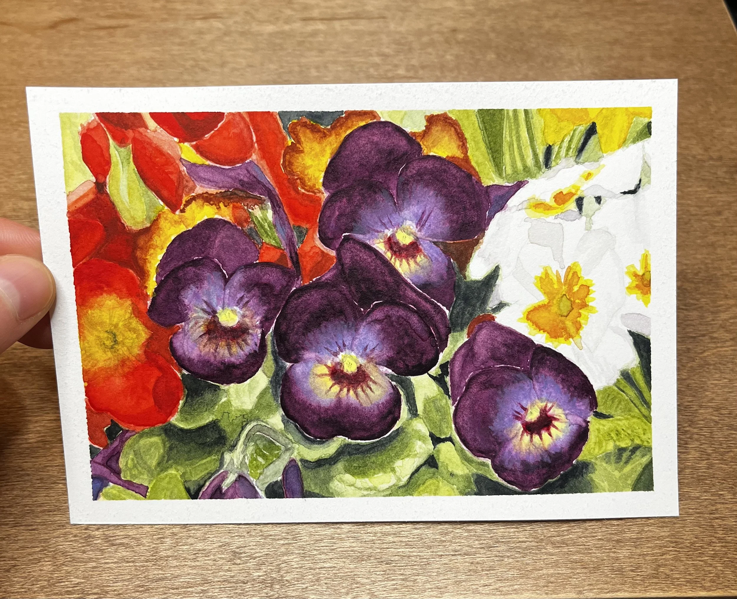 Field Pansies (4x6 Print)