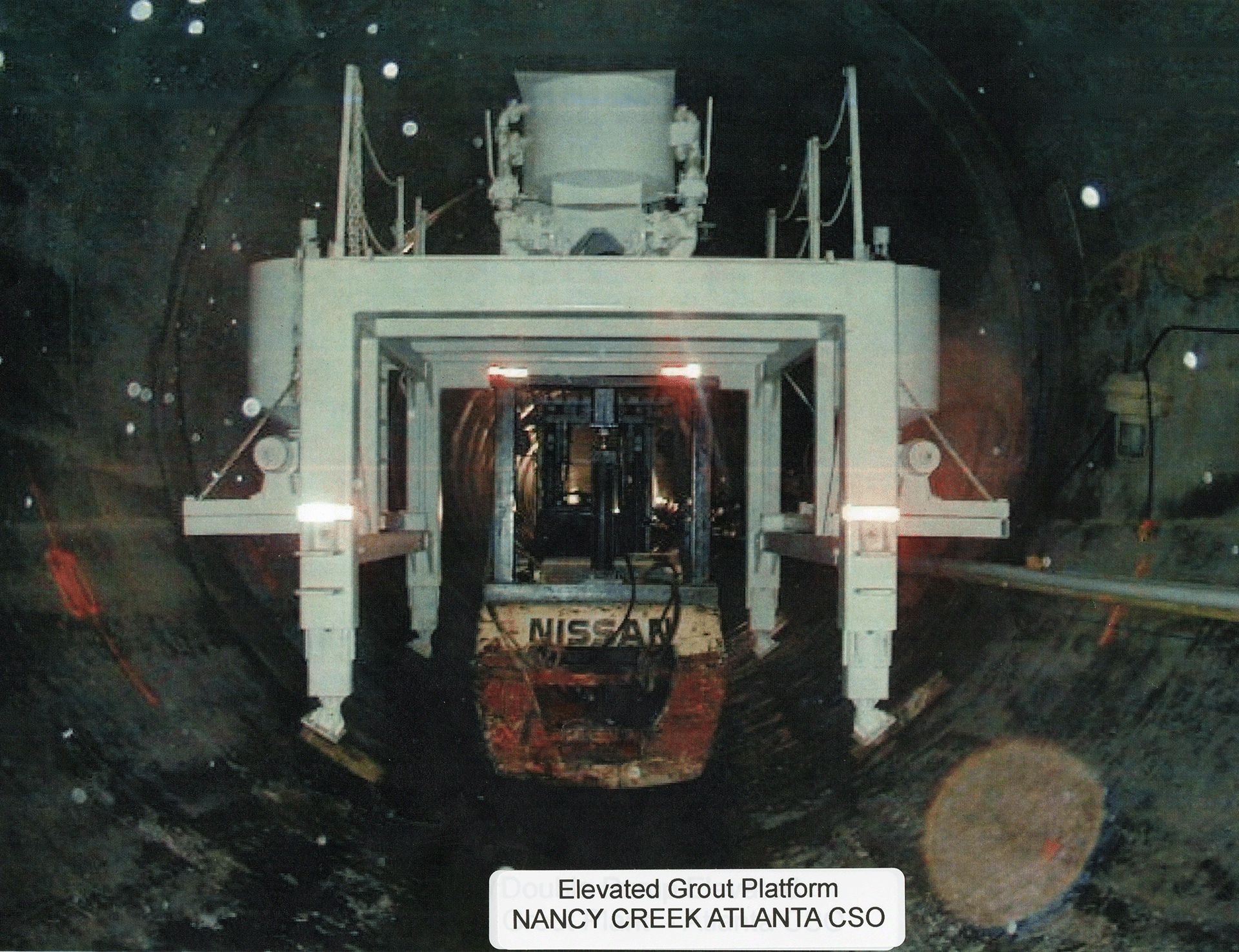 Elevated Grout Platform