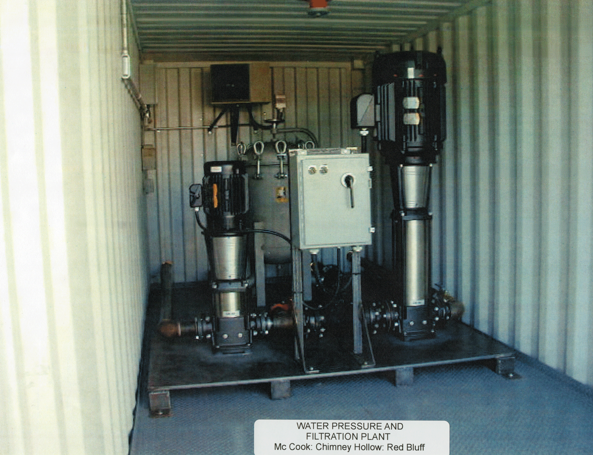 Water Pressure and Filtration Plant