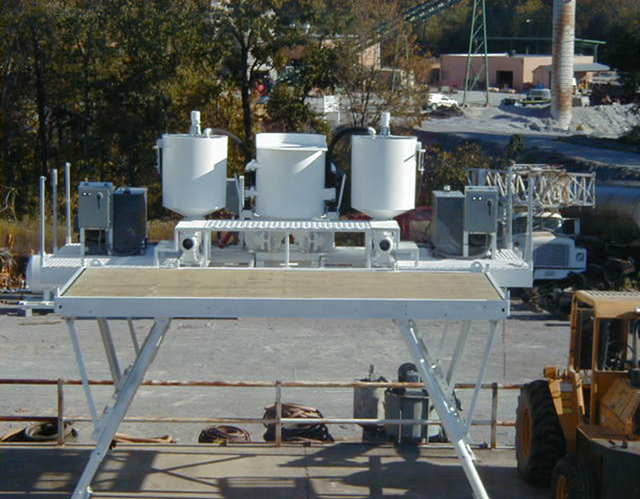 Elevated Grout Platform