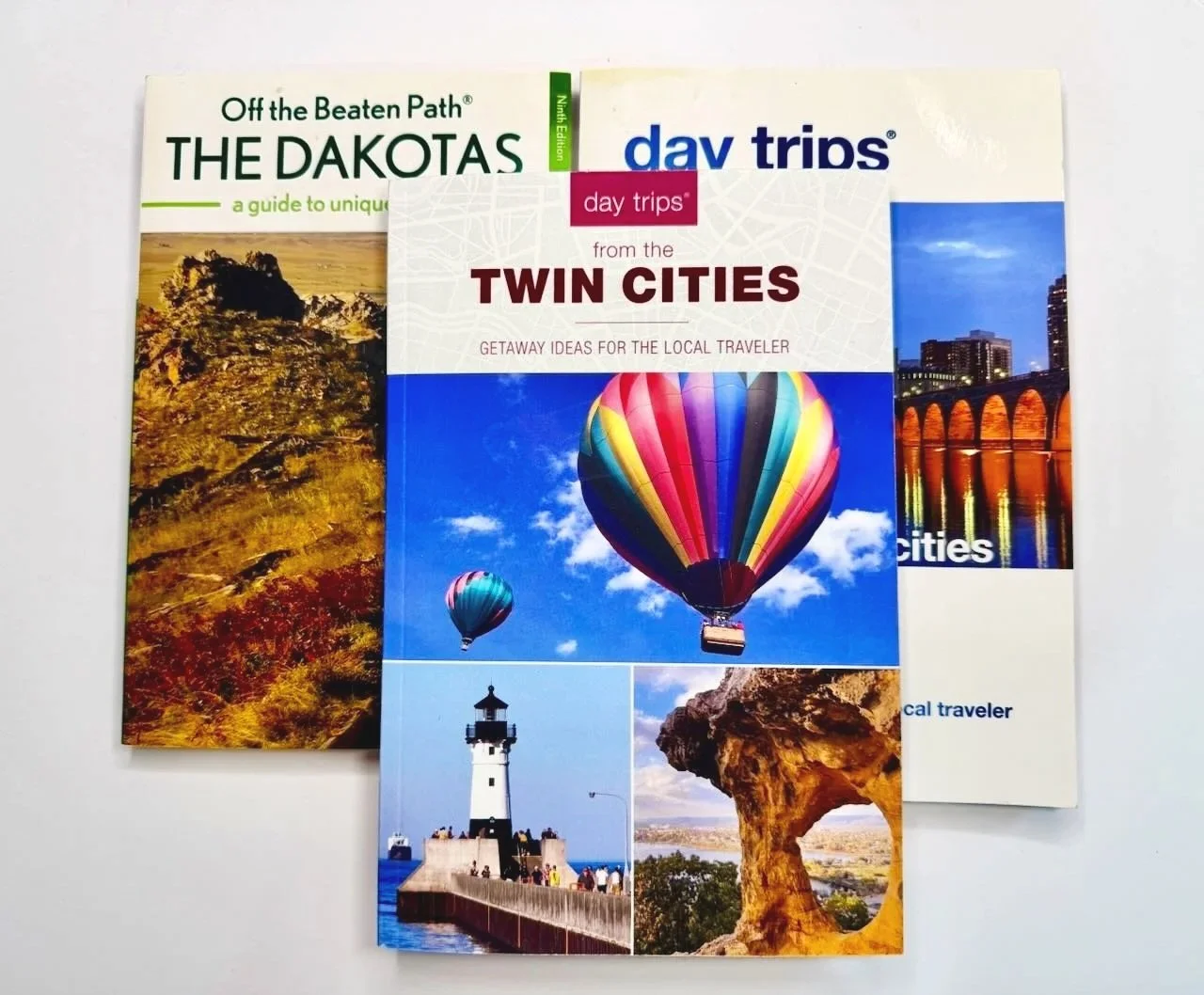 These are three of the travel guidebooks I've written. Two of them also feature my photos on the cover.