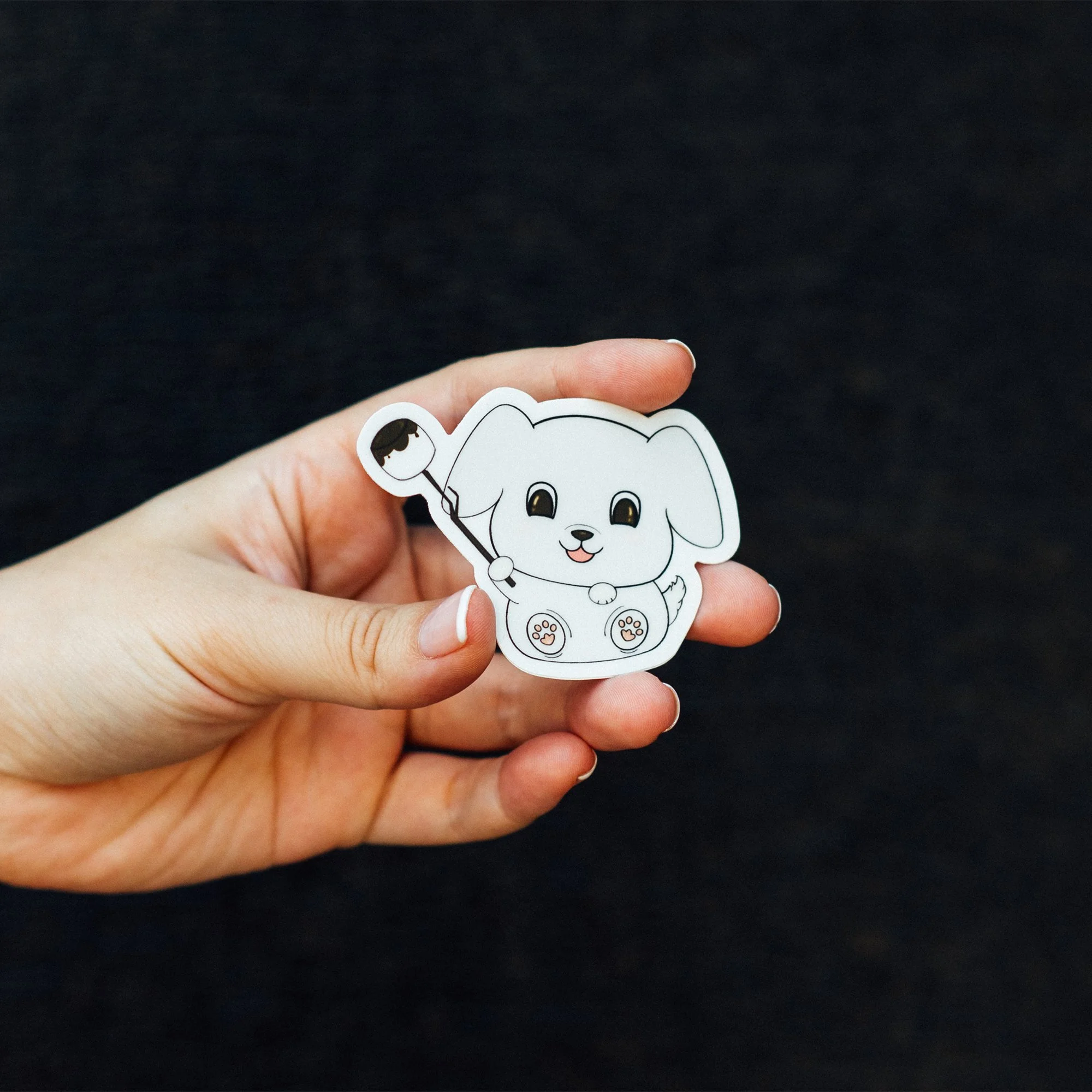 S’more puppy sticker