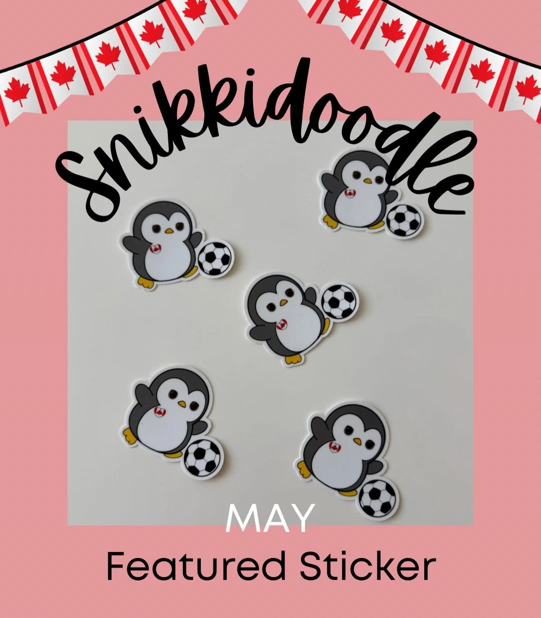 Ready to cheer Canada on during the FIFA World Cup this summer ⚽️

These soccer stickers are on sale for $3! While supplies last!
Let&rsquo;s show off our Canadian pride 🇨🇦 

Fun fact: I was a goalie in a soccer game once and I can 100% say that my
