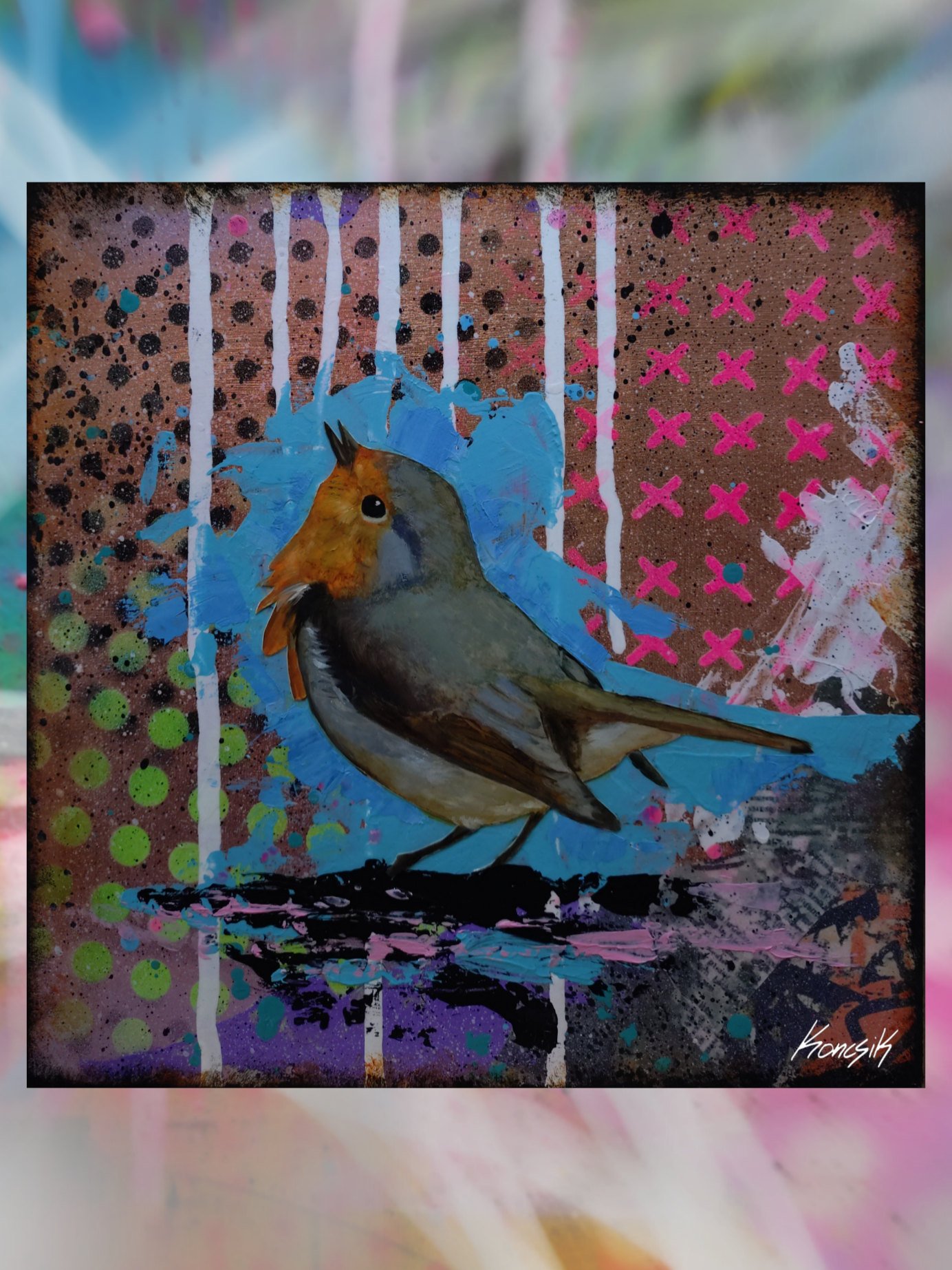 Robin on copper No.1