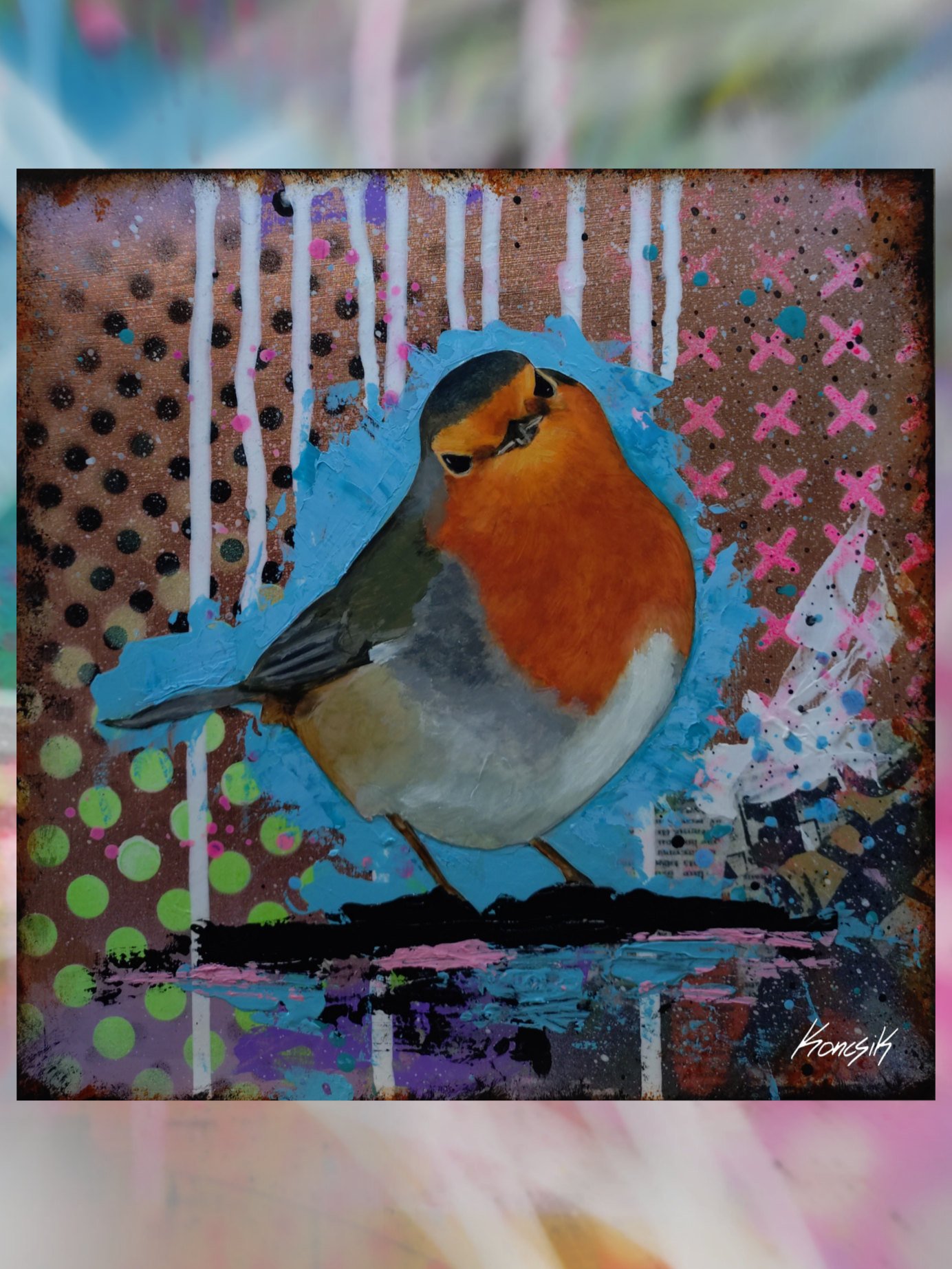 Robin on copper No.3
