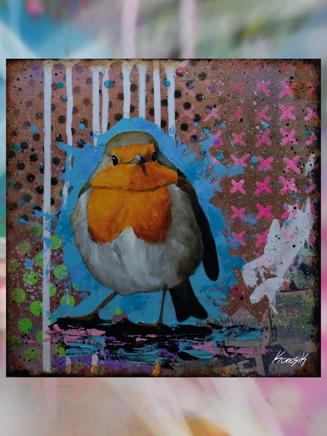 Robin on copper No.2