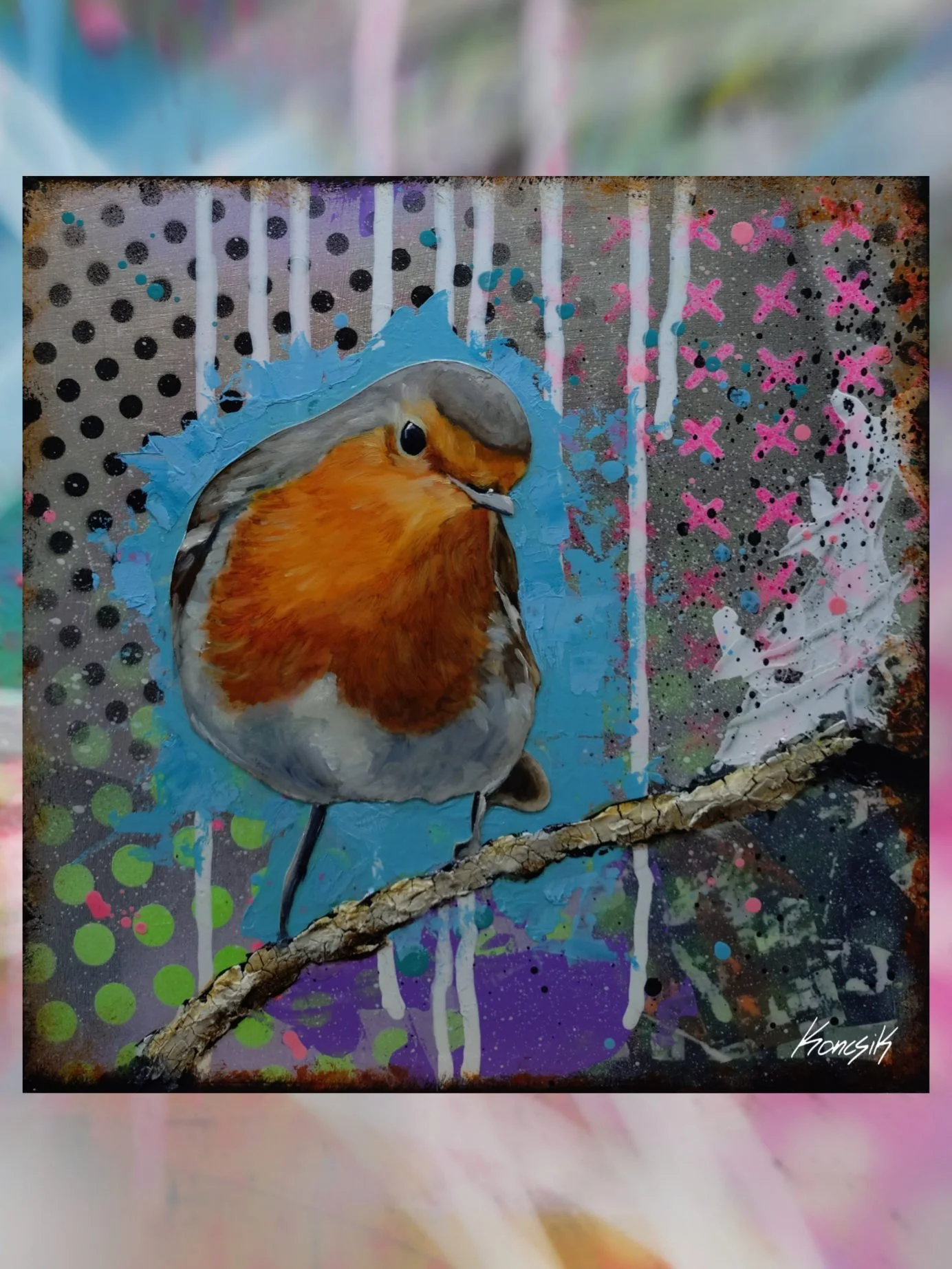 Robin on silver No.1