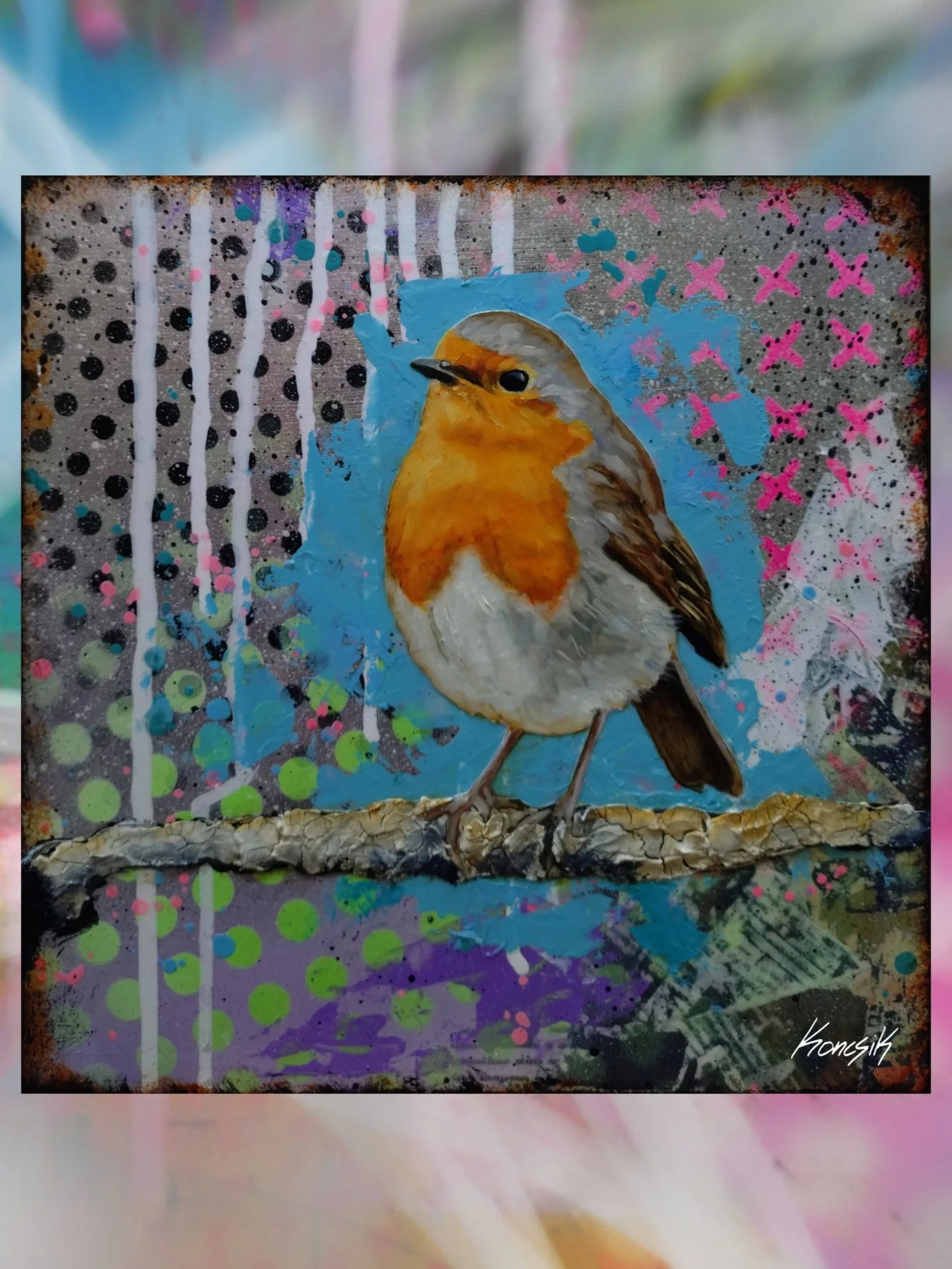 Robin on silver No.3