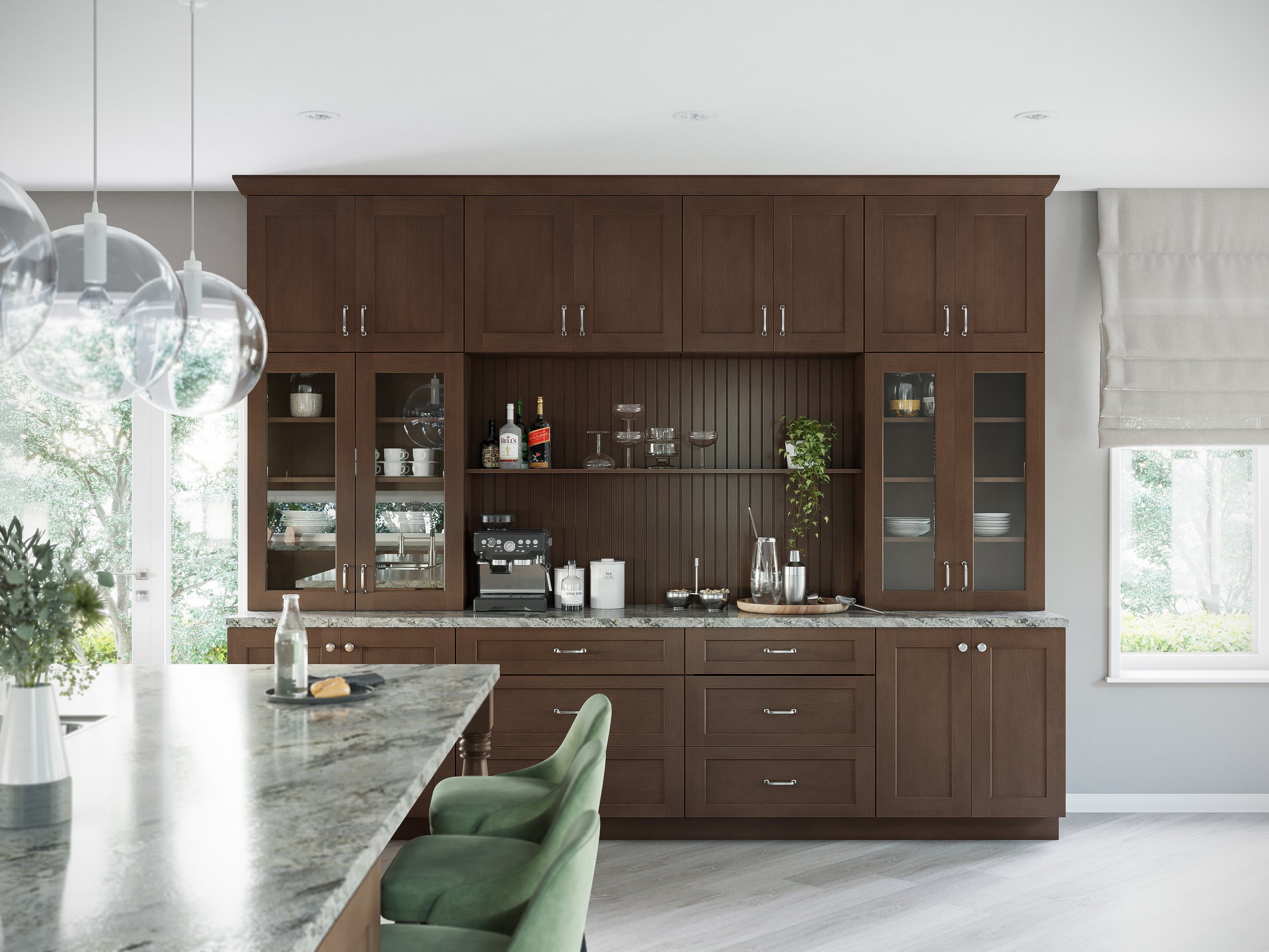 
RTA (Ready-To-Assemble) cabinets are pre-manufactured cabinet components that come packaged with all necessary parts and instructions for easy assembly at home.