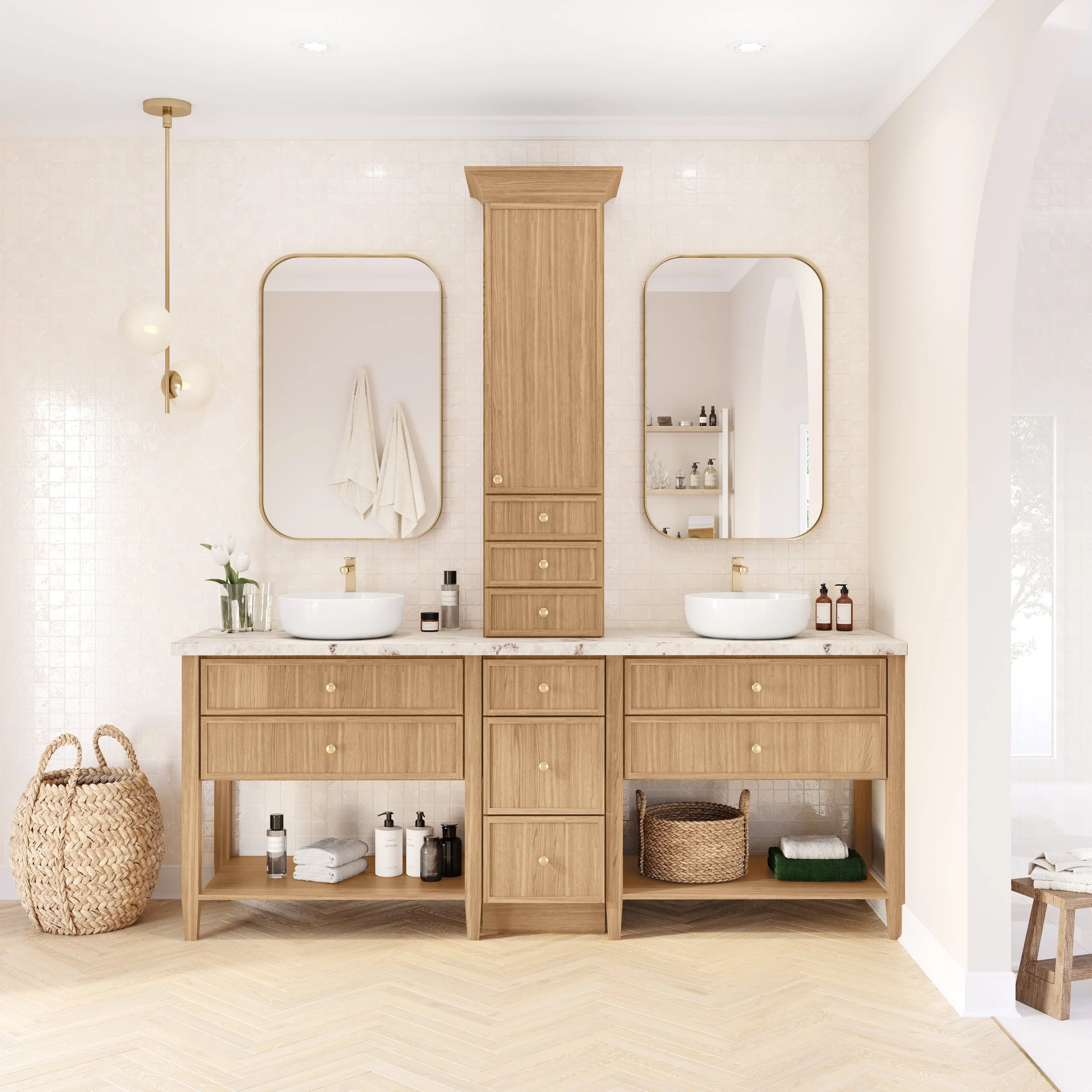 Slim Shaker cabinets (often called "Skinny Shaker" or "Micro Shaker") are the modern evolution of the traditional shaker door. Unlike a standard shaker door which features a wide 2.5-inch frame, a Slim Shaker door features a significantly narrower fr