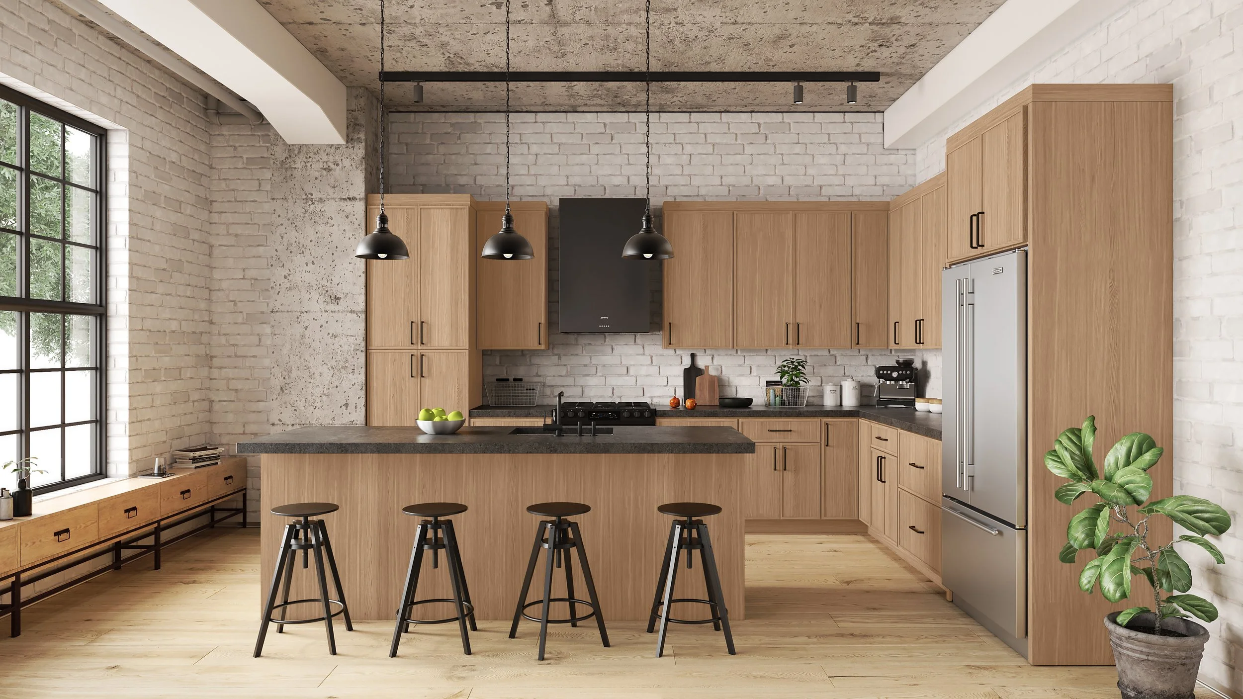 Slim Shaker cabinets (often called "Skinny Shaker" or "Micro Shaker") are the modern evolution of the traditional shaker door. Unlike a standard shaker door which features a wide 2.5-inch frame, a Slim Shaker door features a significantly narrower fr