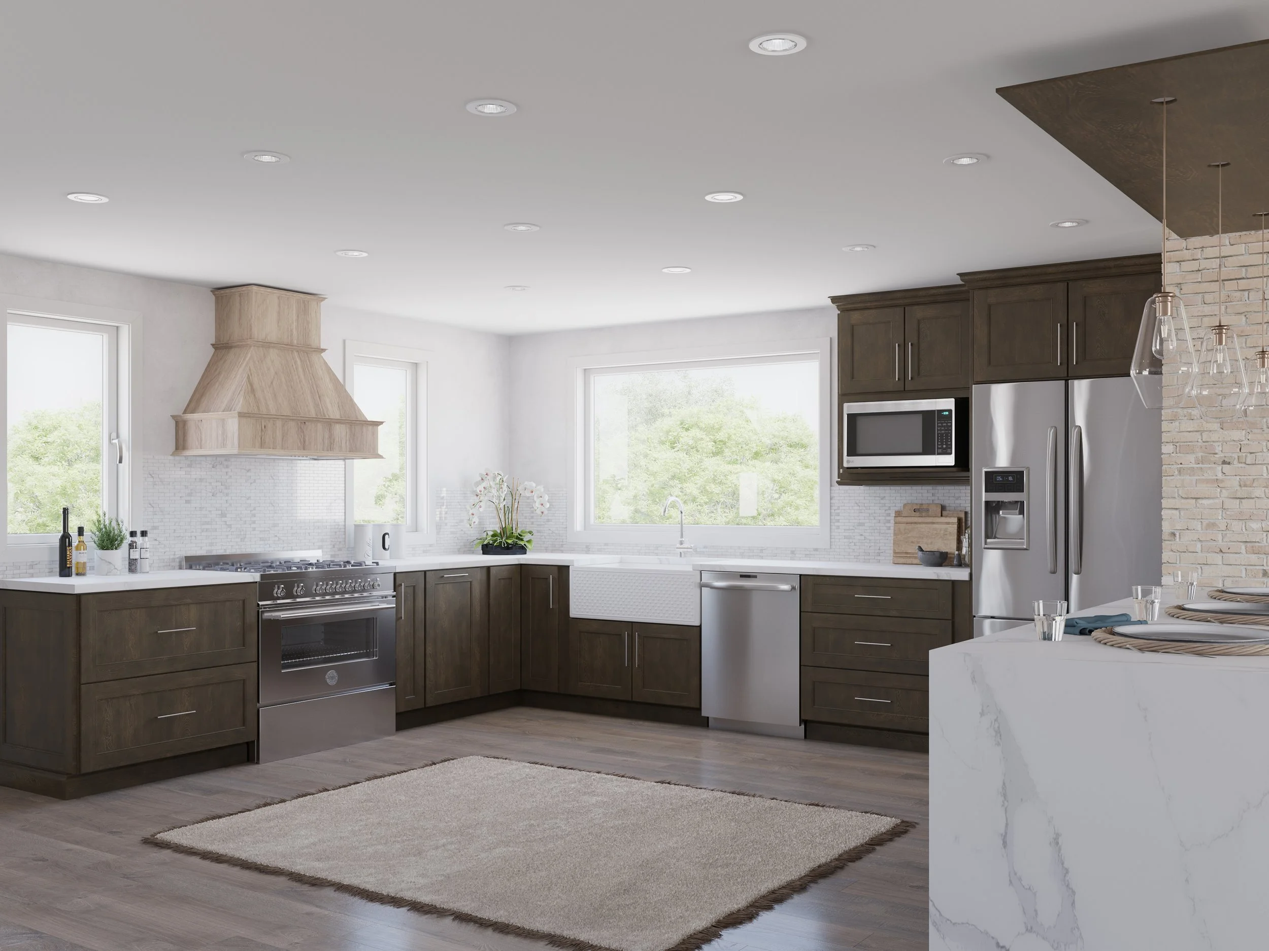 RTA (Ready-To-Assemble) cabinets are pre-manufactured cabinet components that come packaged with all necessary parts and instructions for easy assembly at home.