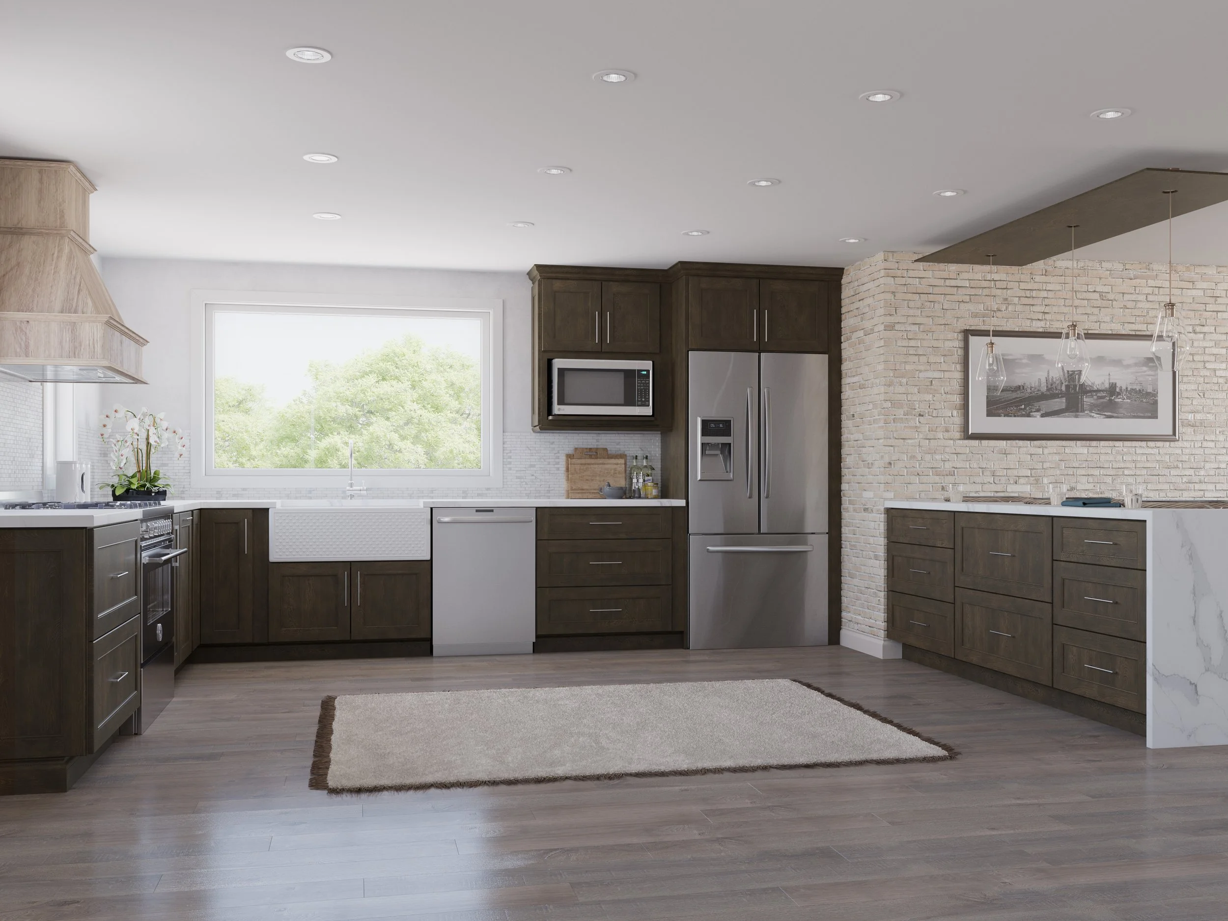 RTA (Ready-To-Assemble) cabinets are pre-manufactured cabinet components that come packaged with all necessary parts and instructions for easy assembly at home.