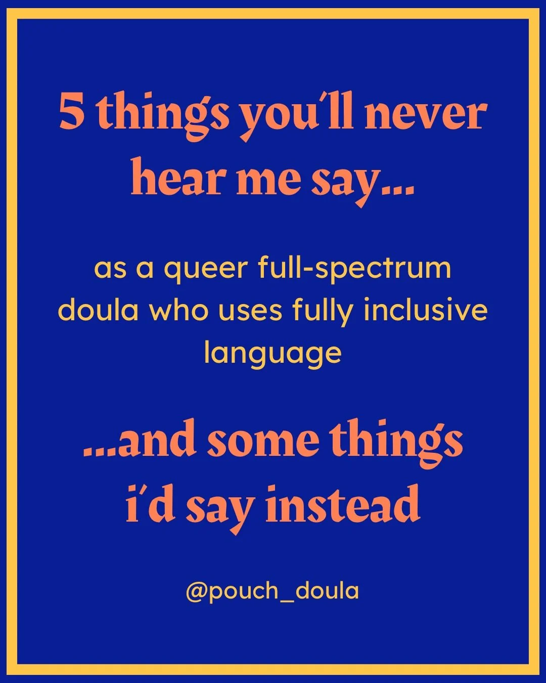 Been thinking a LOT about how broad use of fully inclusive (not additive) language in the perinatal world could improve things for everyone who ttc, gestates, births and parents. Sadly it feels far off but what I am going to do is keep going on about