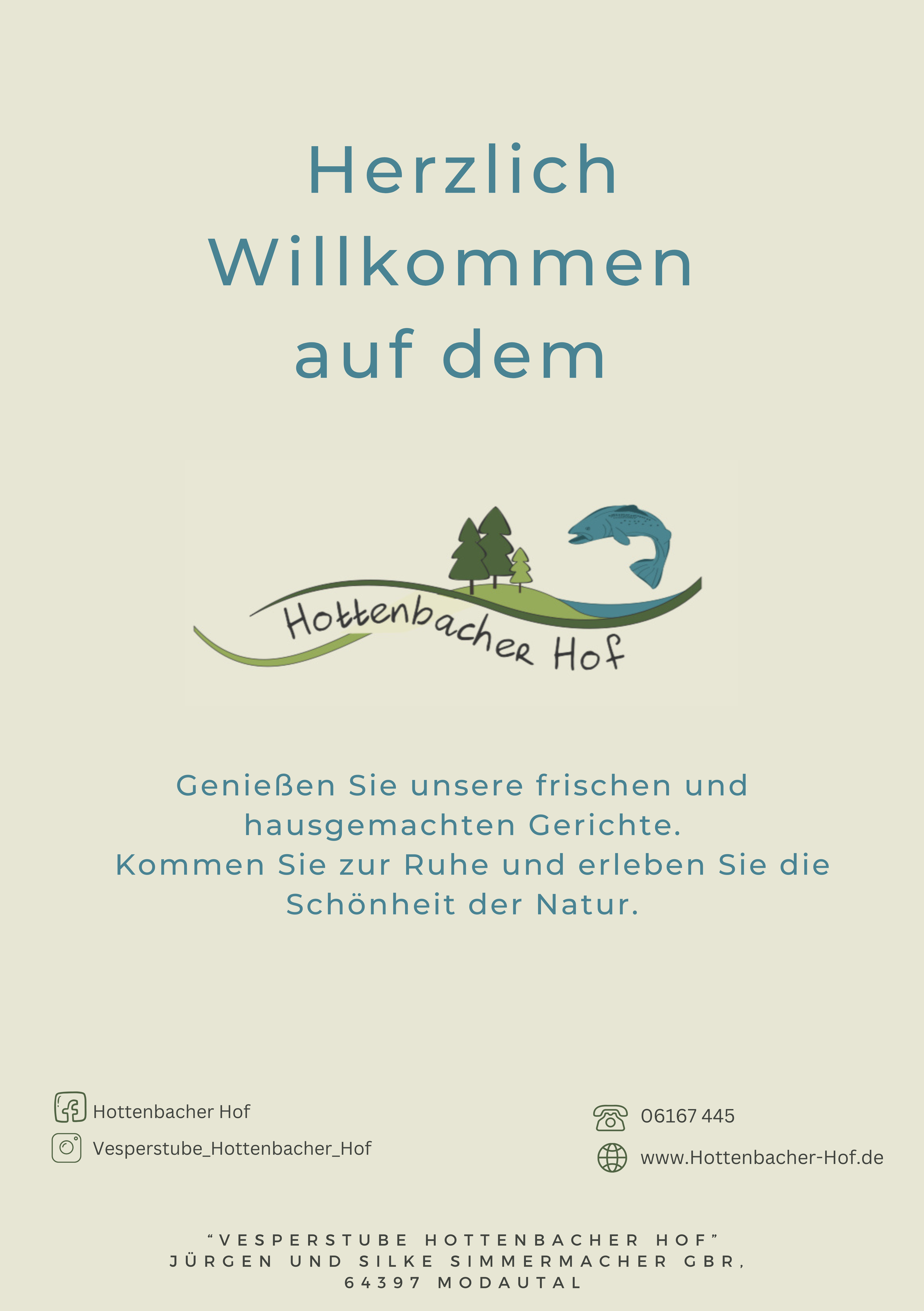 Speisekarte Hottenbacher Hof