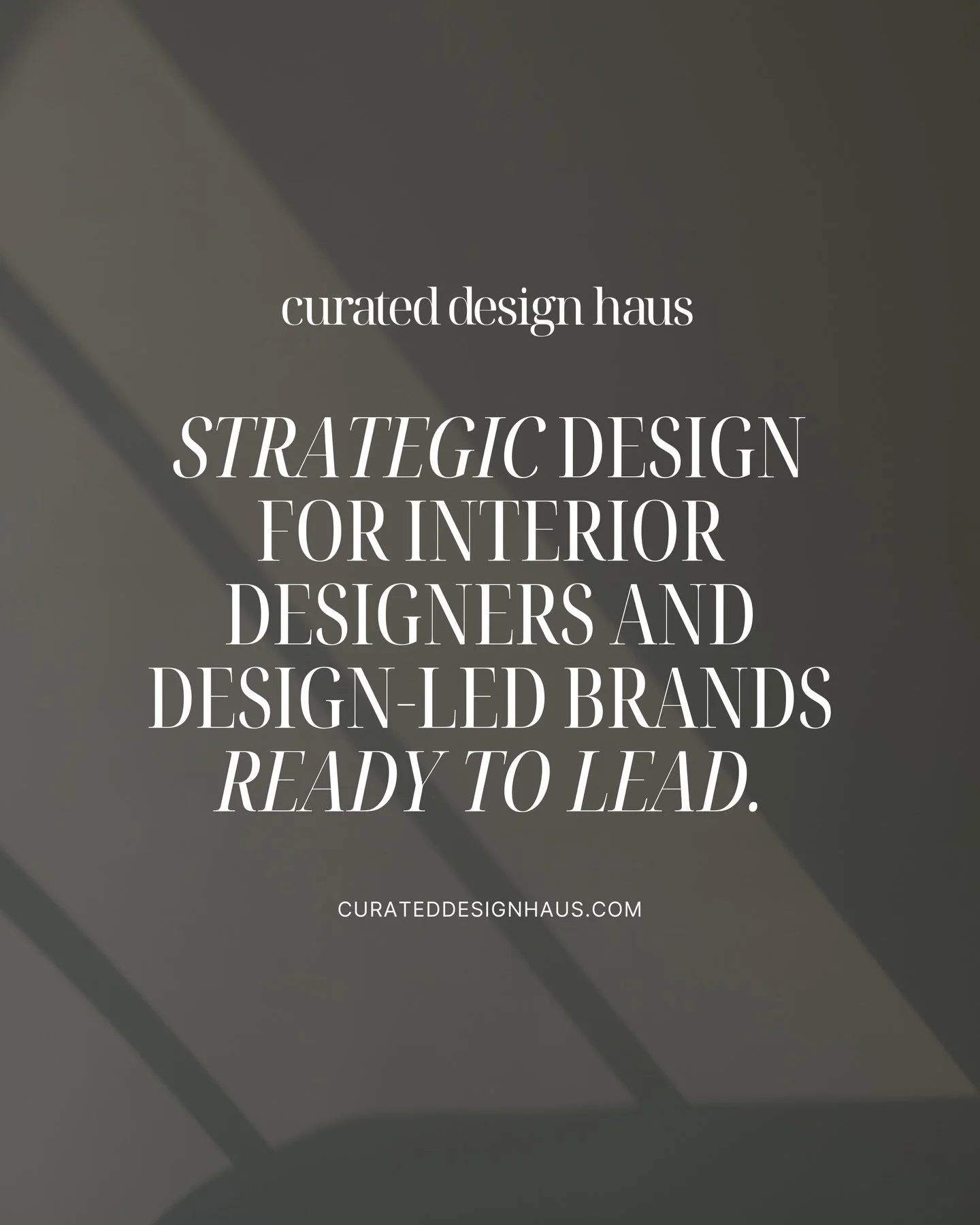 The hardest client to please is always yourself. 

We pour so much creative energy into our clients&rsquo; businesses that our own tend to get left behind. I realized I couldn&rsquo;t preach the power of a &ldquo;high-converting, legacy-building webs