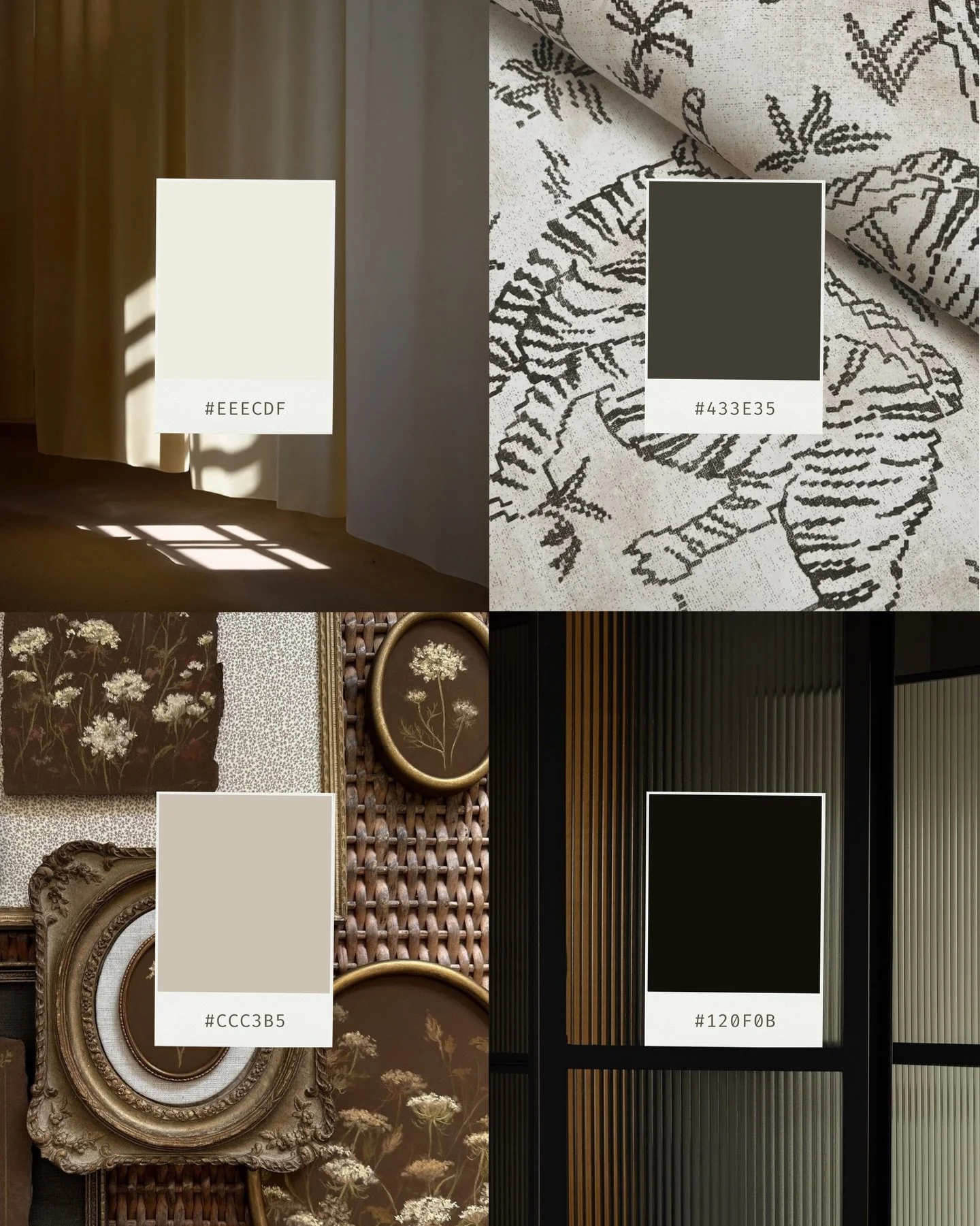 In a room, a cohesive palette tells a story of craftsmanship and quality. On a website, it tells a story of professionalism and caliber. 

Often, there is a Visual Gap between the caliber of a designer&rsquo;s physical projects and the aesthetic of t