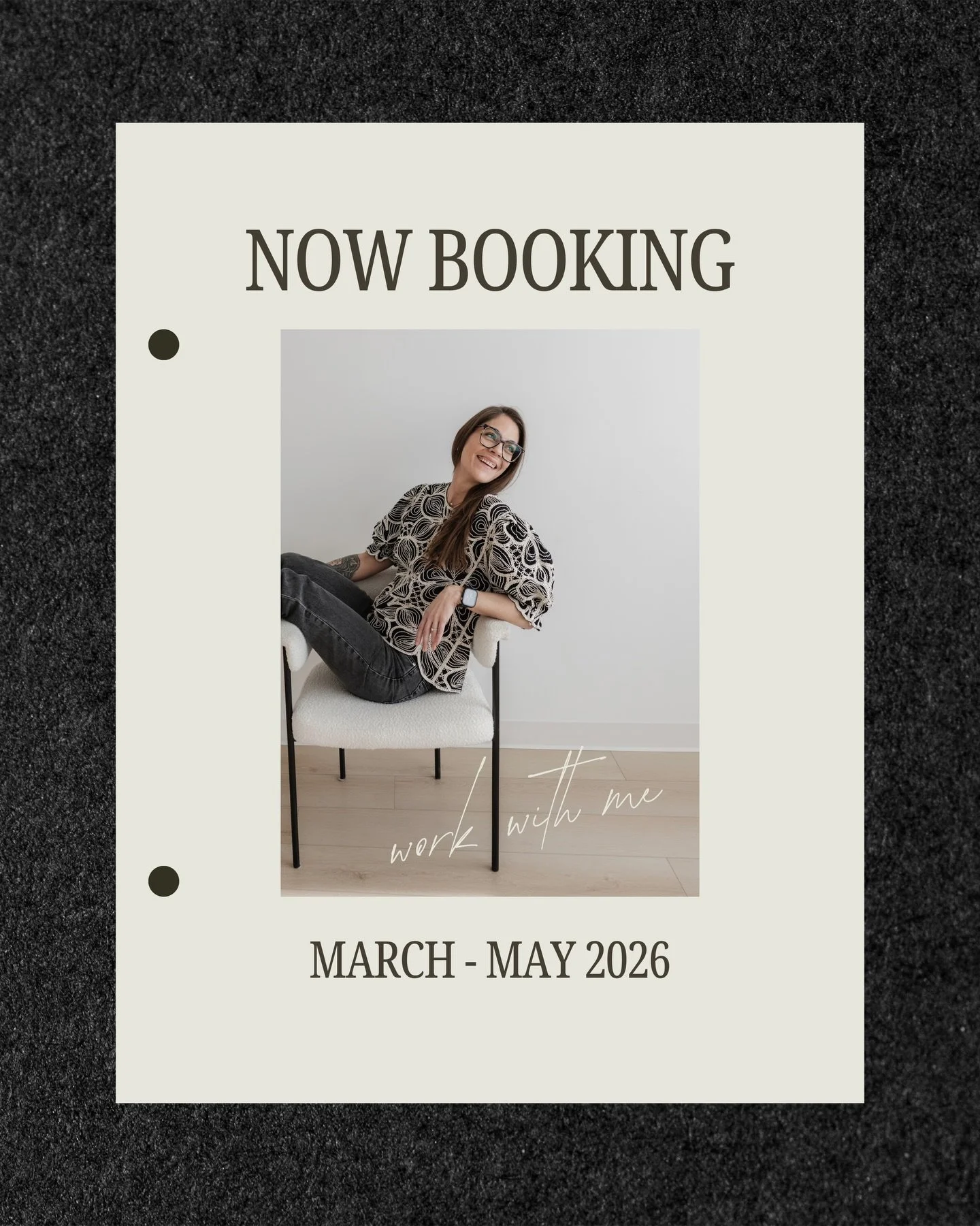 Now booking for Spring 2026. 

There is something about the change in light this time of year that makes me want to refine, refresh, and renew. I&rsquo;m officially opening my calendar for March, April, and May for those ready to move into a digital 
