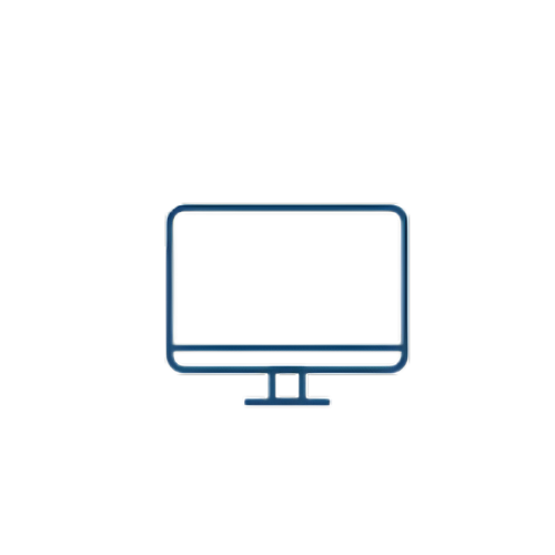 Neon outline of a laptop computer on a black background.