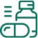 A bottle of liquid medication or supplement.