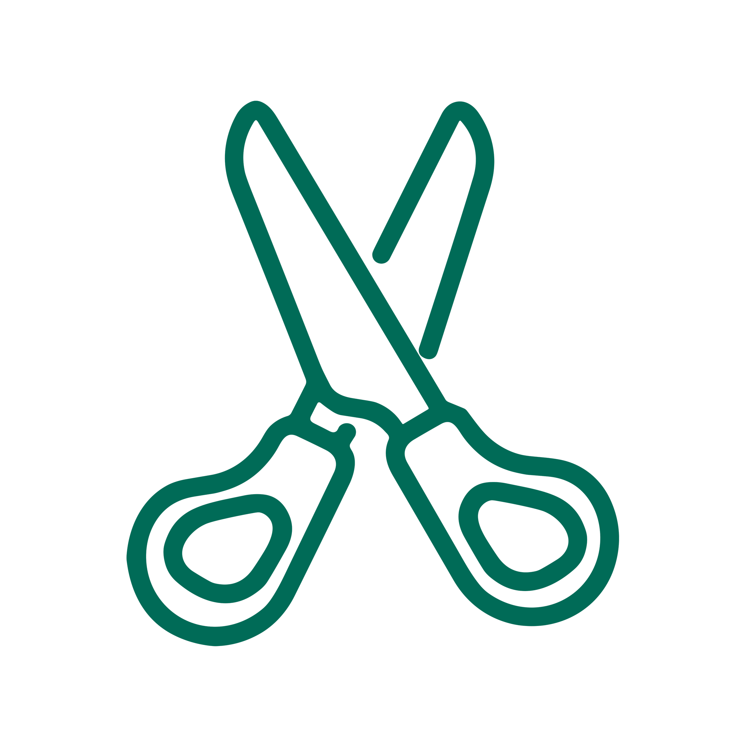 Outline of a woman with her arms raised, silhouette in teal against black background.