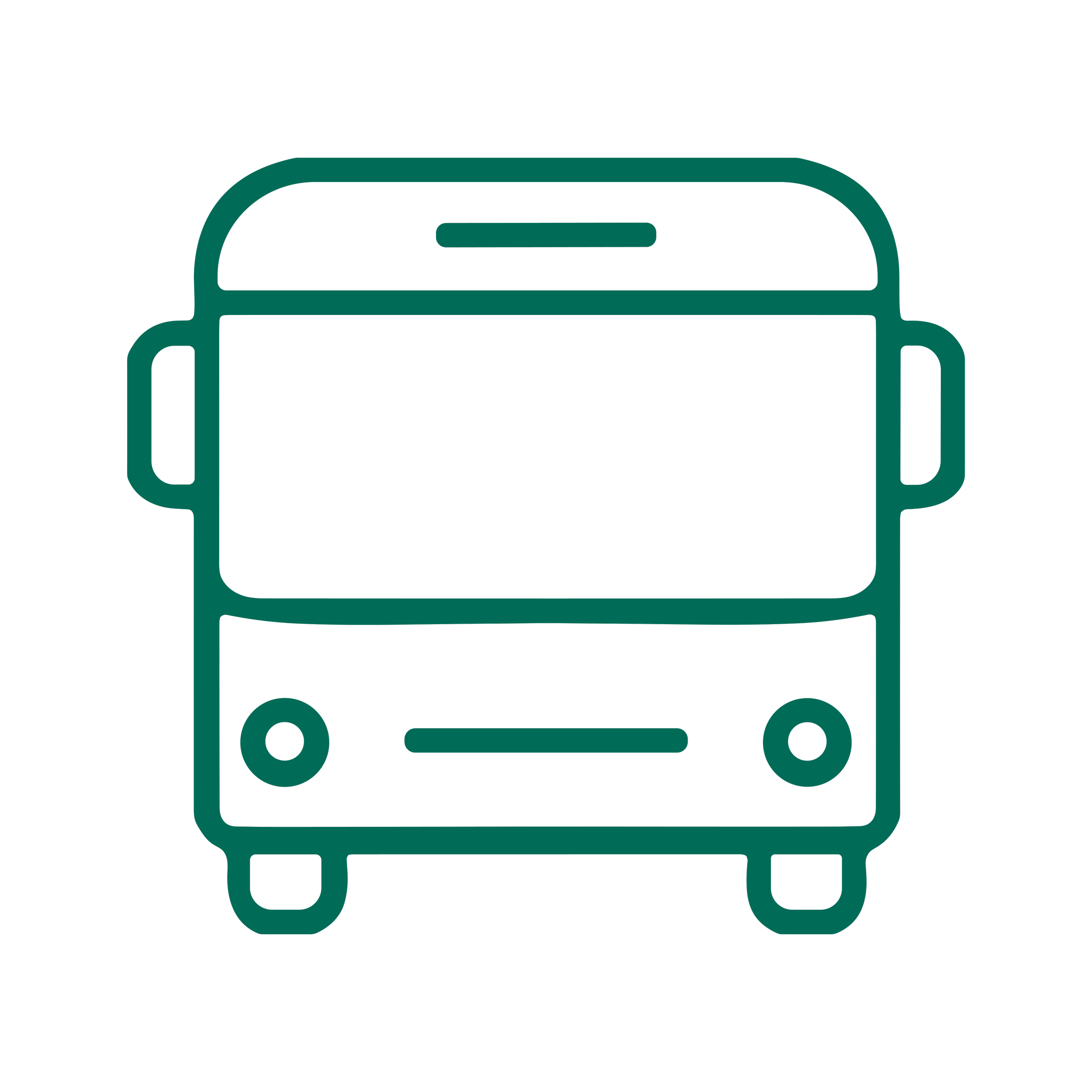Line drawing of a stove or oven with knobs on front, outlined in teal color against a black background.