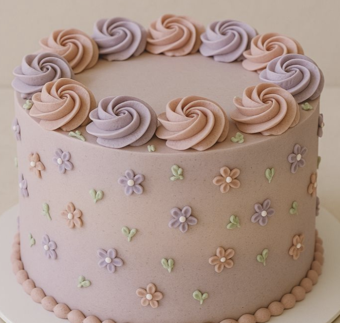 8 in. Round Cake (Dainty Petal)