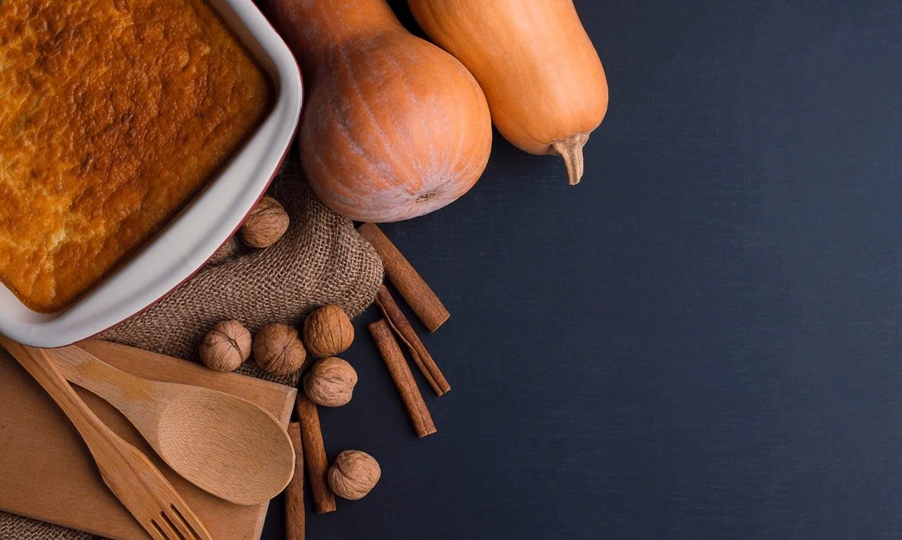 Butternut Squash Casserole with Vanilla Wafer Topping