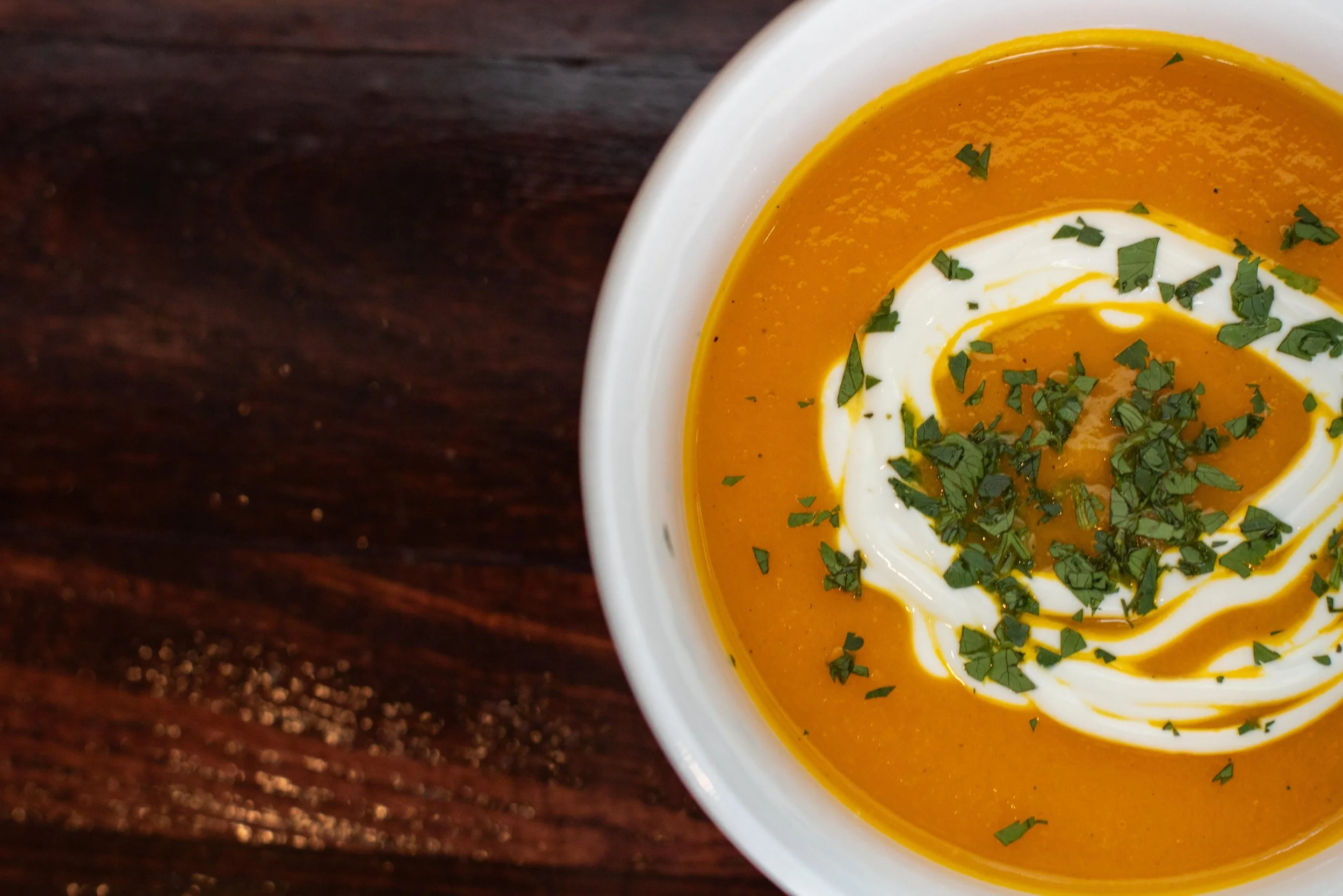 Carrot Soup with Ginger &amp; Cardamom