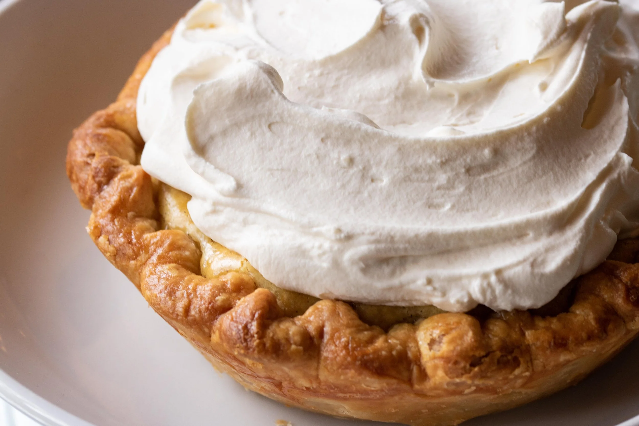 Lemon Ricotta Pie with Whipped White Chocolate Ganache