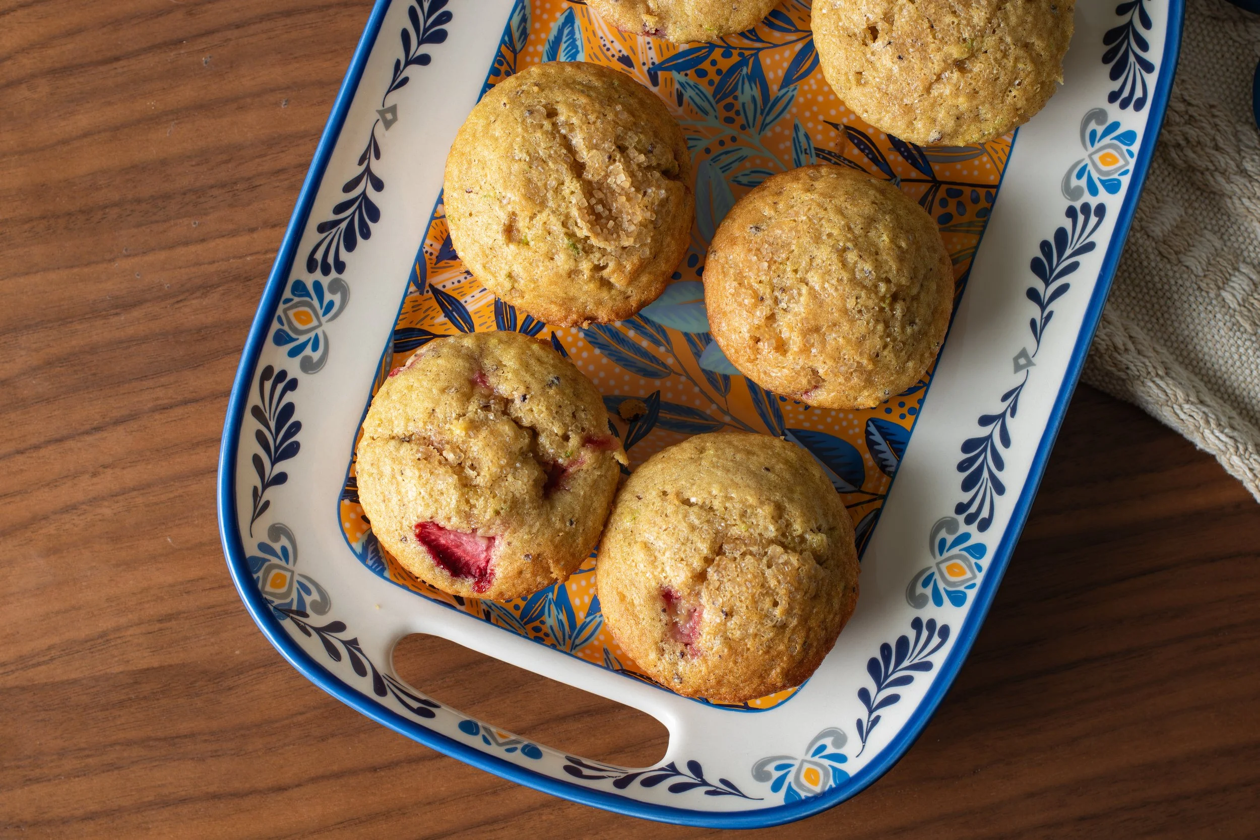 Strawberry Lime Muffins with Sumac