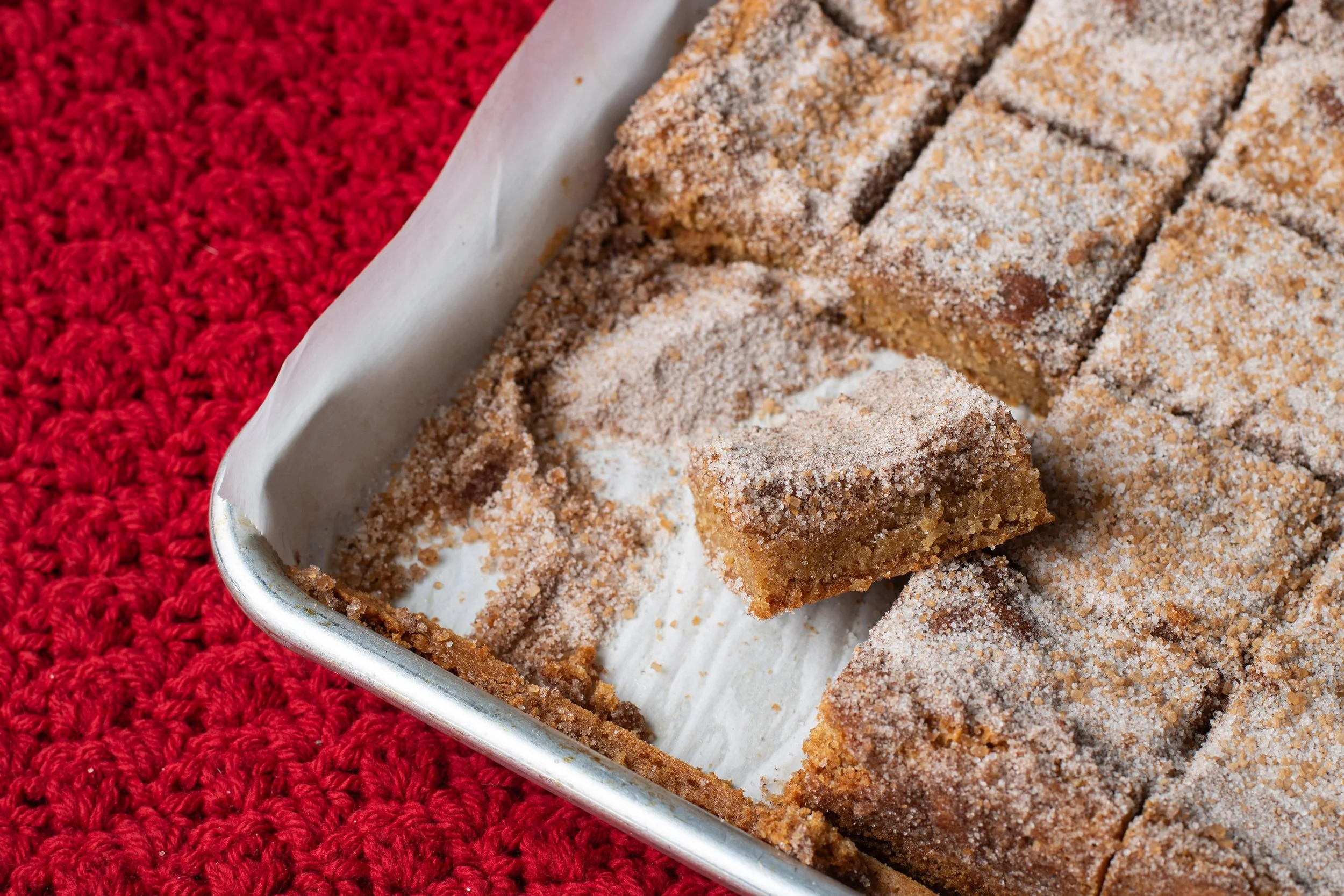 Chai Spiced Snickerdoodle Bars