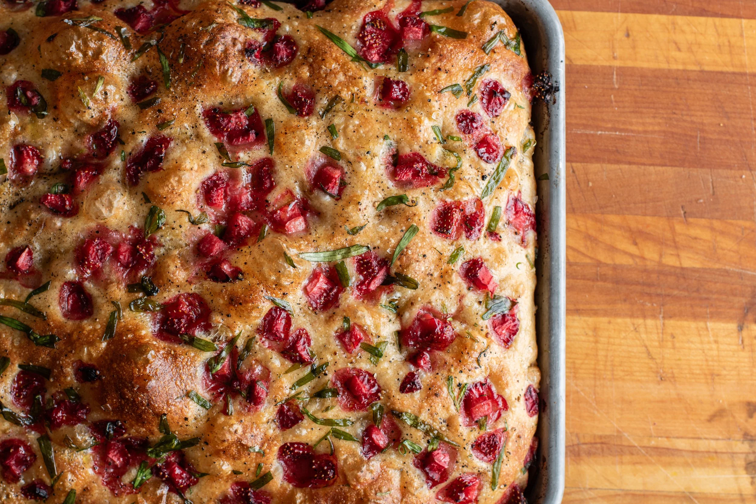 Strawberry, Tarragon Black Pepper Focaccia-7.jpg