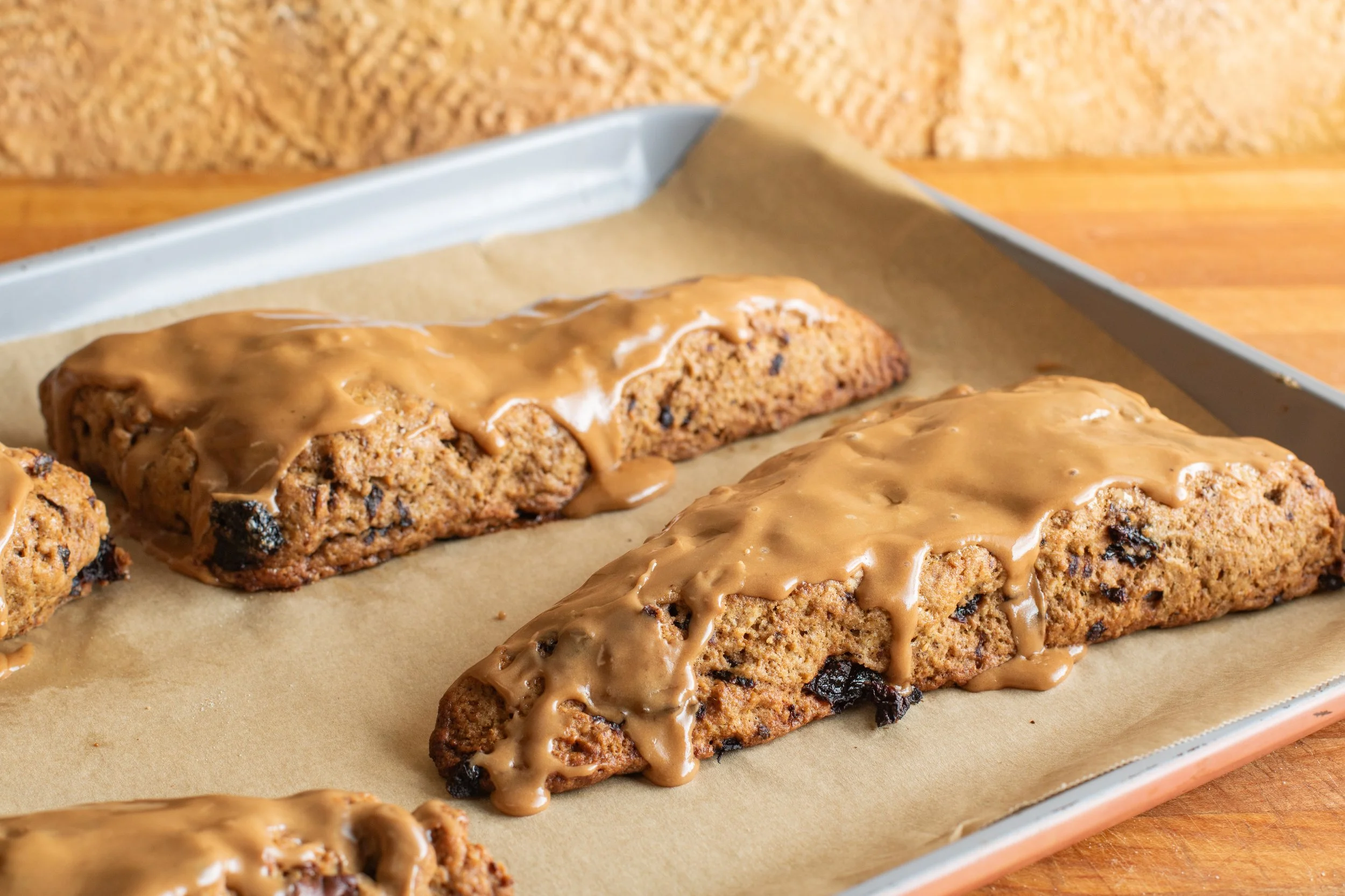 Cardamom Cherry Rye Scones with Chocolate Chunks