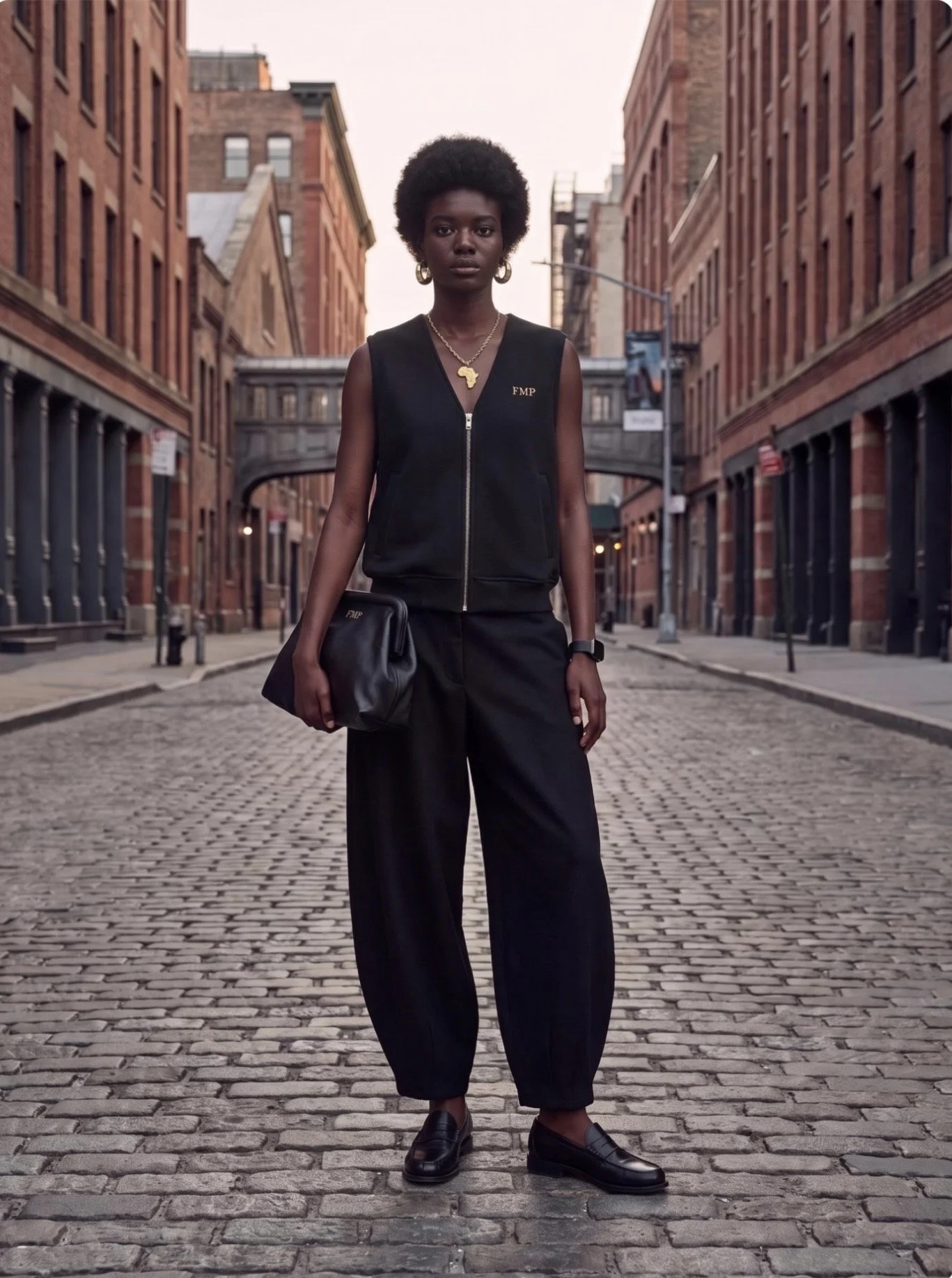 FMP Essential Heavyweight Vest and Barrel Leg Pants